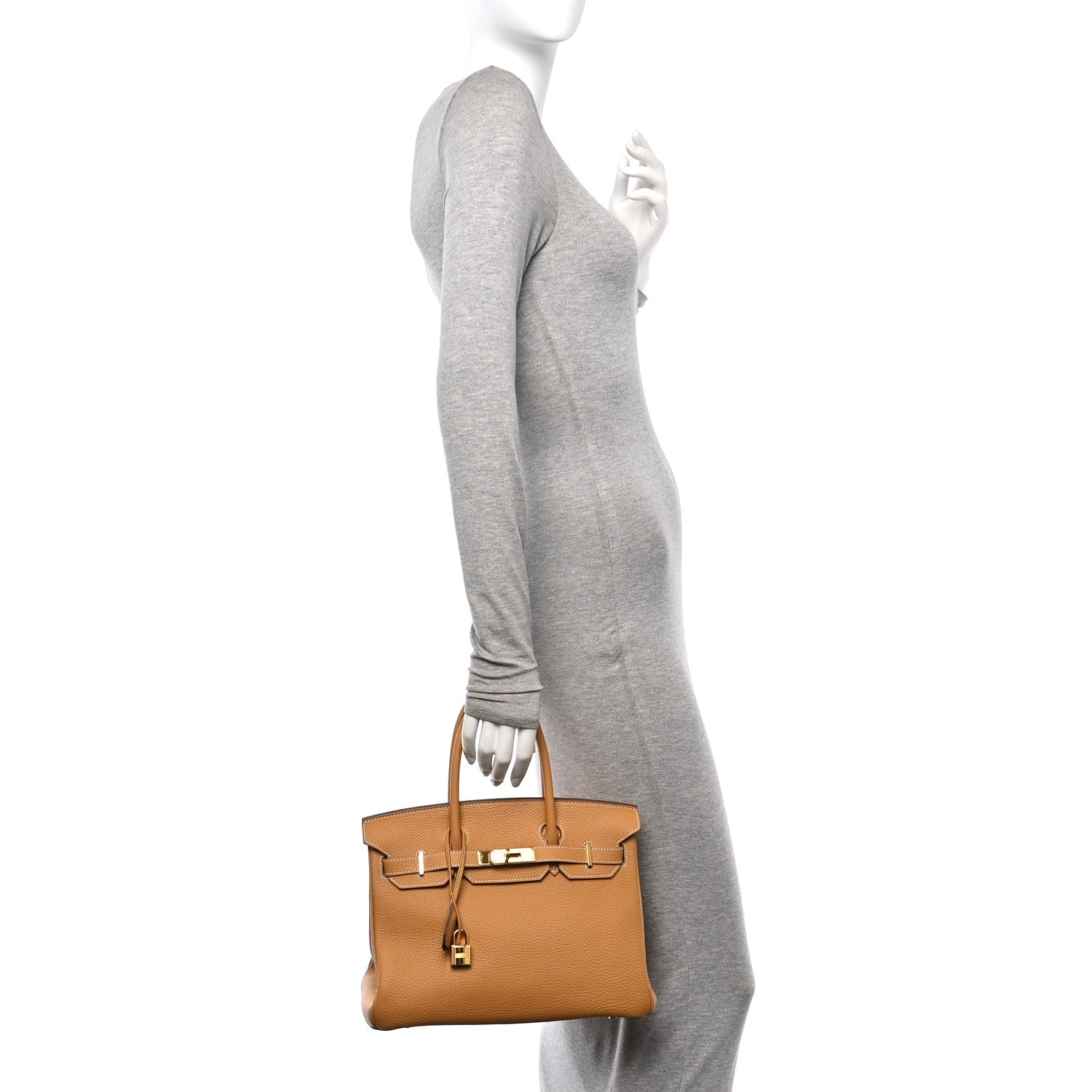 Hermes Togo Birkin Natural Sable Handbag Travel Bag