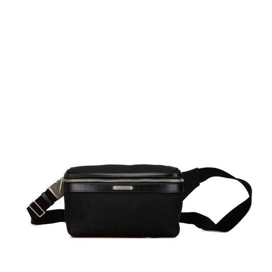 YSL Saint Laurent City Waist Bag Leather Canvas Travel Bag