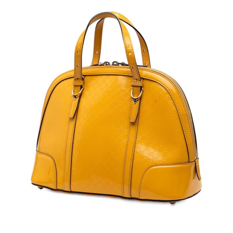 Gucci Micro Patent 2Way Bag Leather Travel Bag