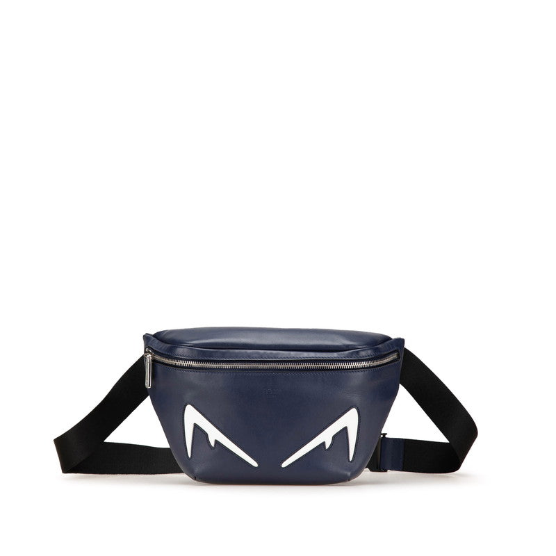 Fendi Bugs Eye Waist Bag Leather Travel Bag