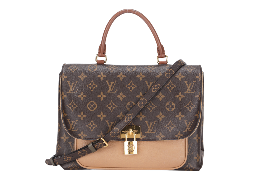LOUIS VUITTON MARIGNAN MESSENGER BAG (AR2108) MONOGRAM CANVAS GOLD HARDWARE, WITH STRAP, NO DUST COVER