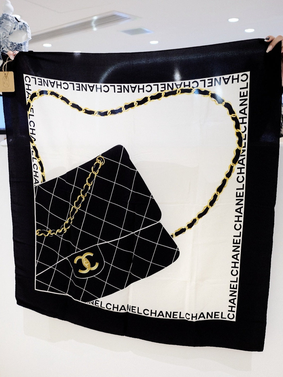 Chanel   silk scarf