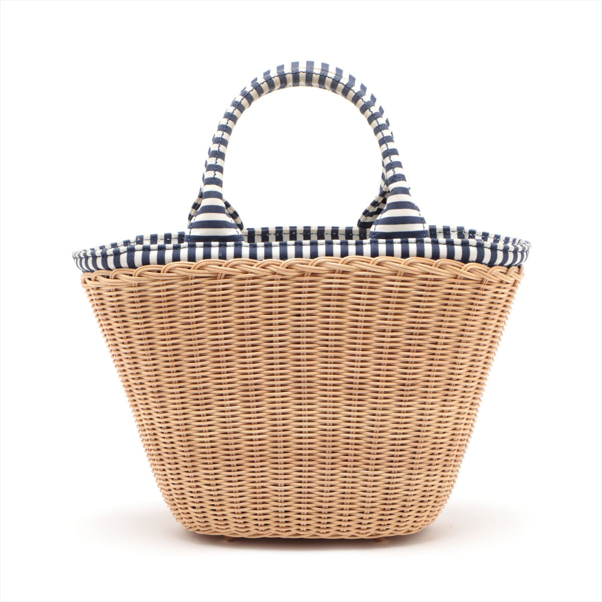 Prada Middolino Bag Wicker Navy Bucket Bucket Bag