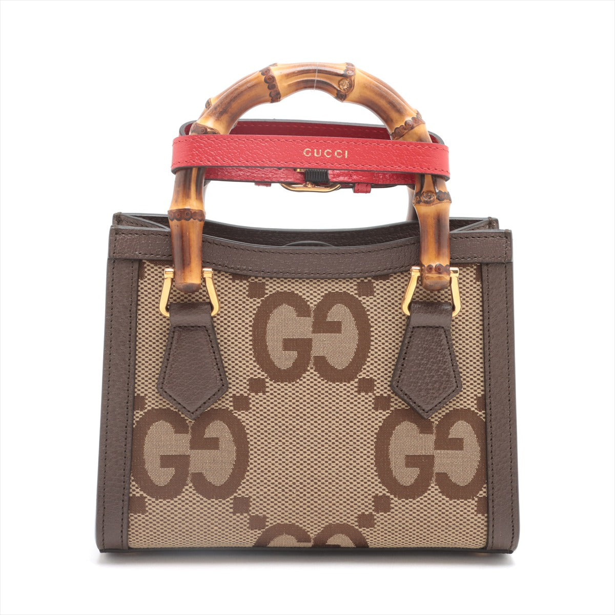 Gucci Brown Jumbo GG Diana Mini Tote Bag [Clearance Sale]