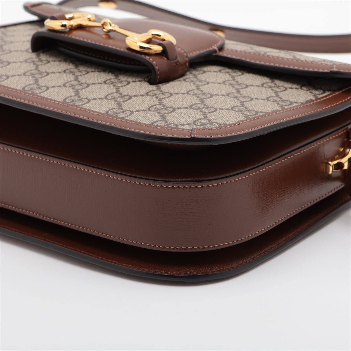 Gucci Brown GG Supreme Horsebit 1955 Shoulder Bag [Clearance Sale]