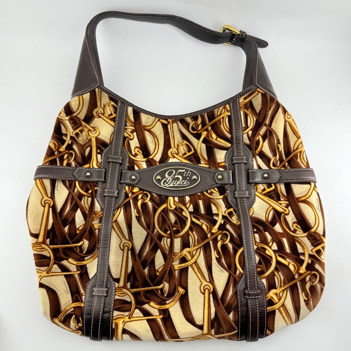 Gucci 85Th Anniversary Limited Edition Horsebit Hobo Bag Travel Bag