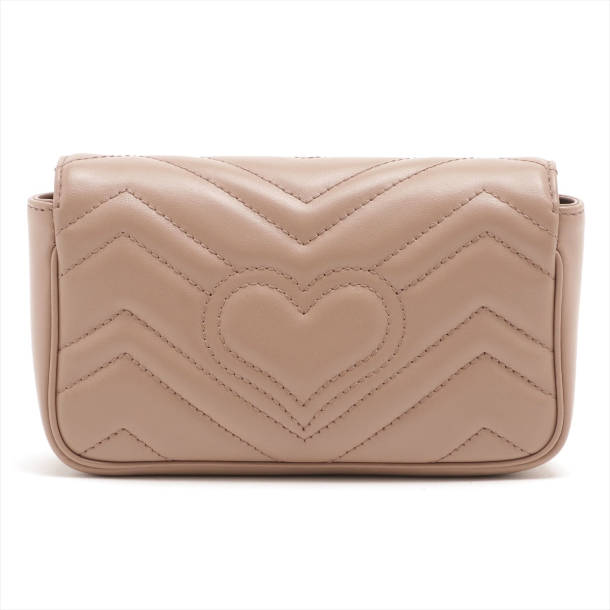 Gucci Dusty Pink GG Marmont Matelassé Leather Super Mini Bag