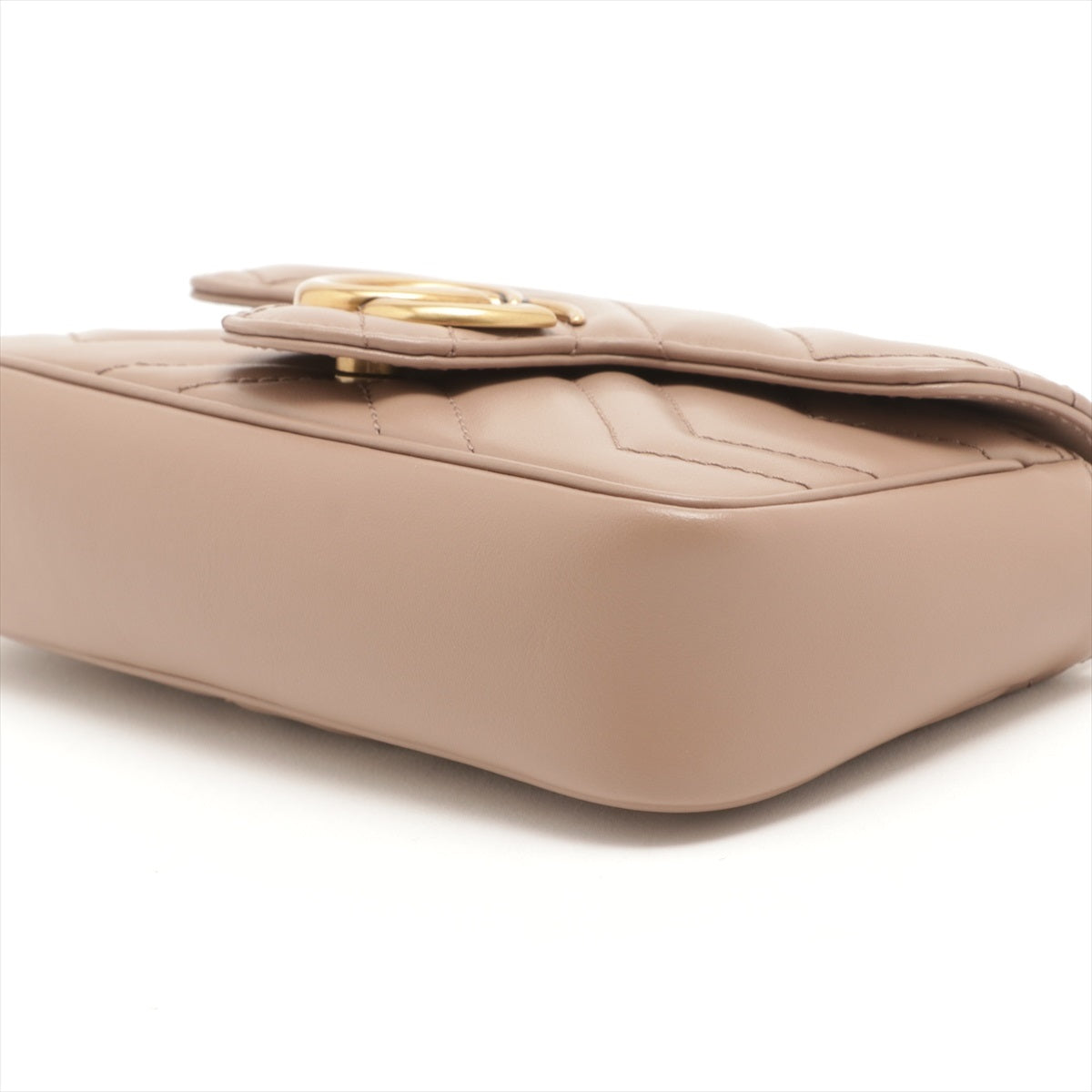 Gucci Dusty Pink GG Marmont Matelassé Leather Super Mini Bag