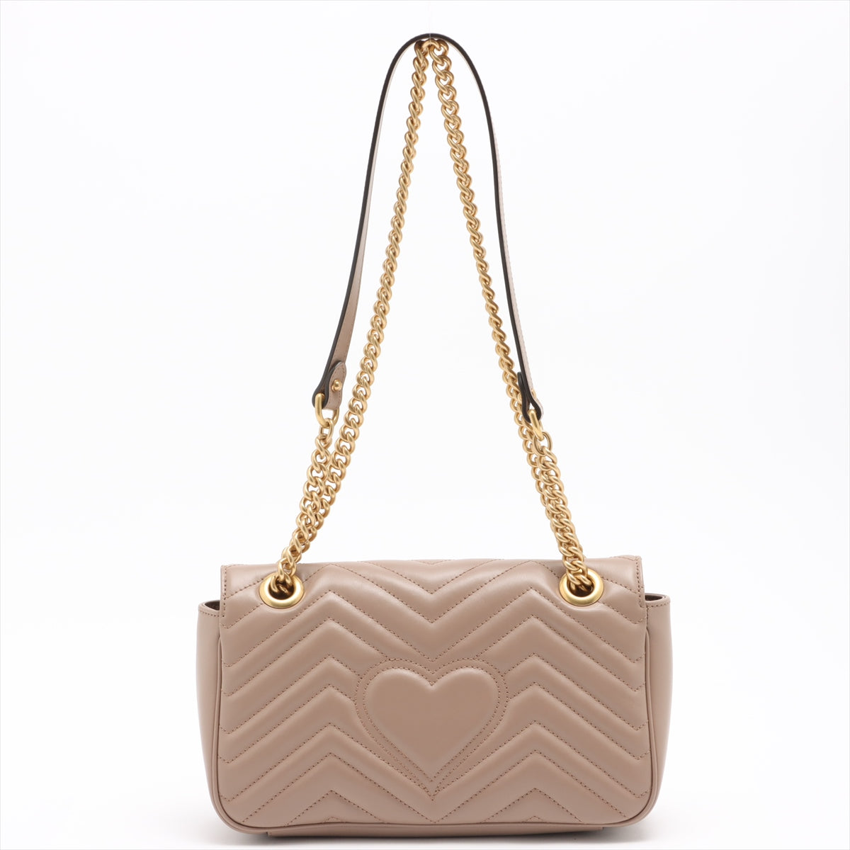 Gucci Beige GG Marmont Matelasse Shoulder Bag [Clearance Sale]