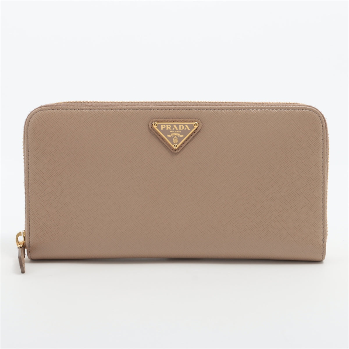 Prada Handbag Cammeo Triangle Around Wallet Leather Saffiano Large
