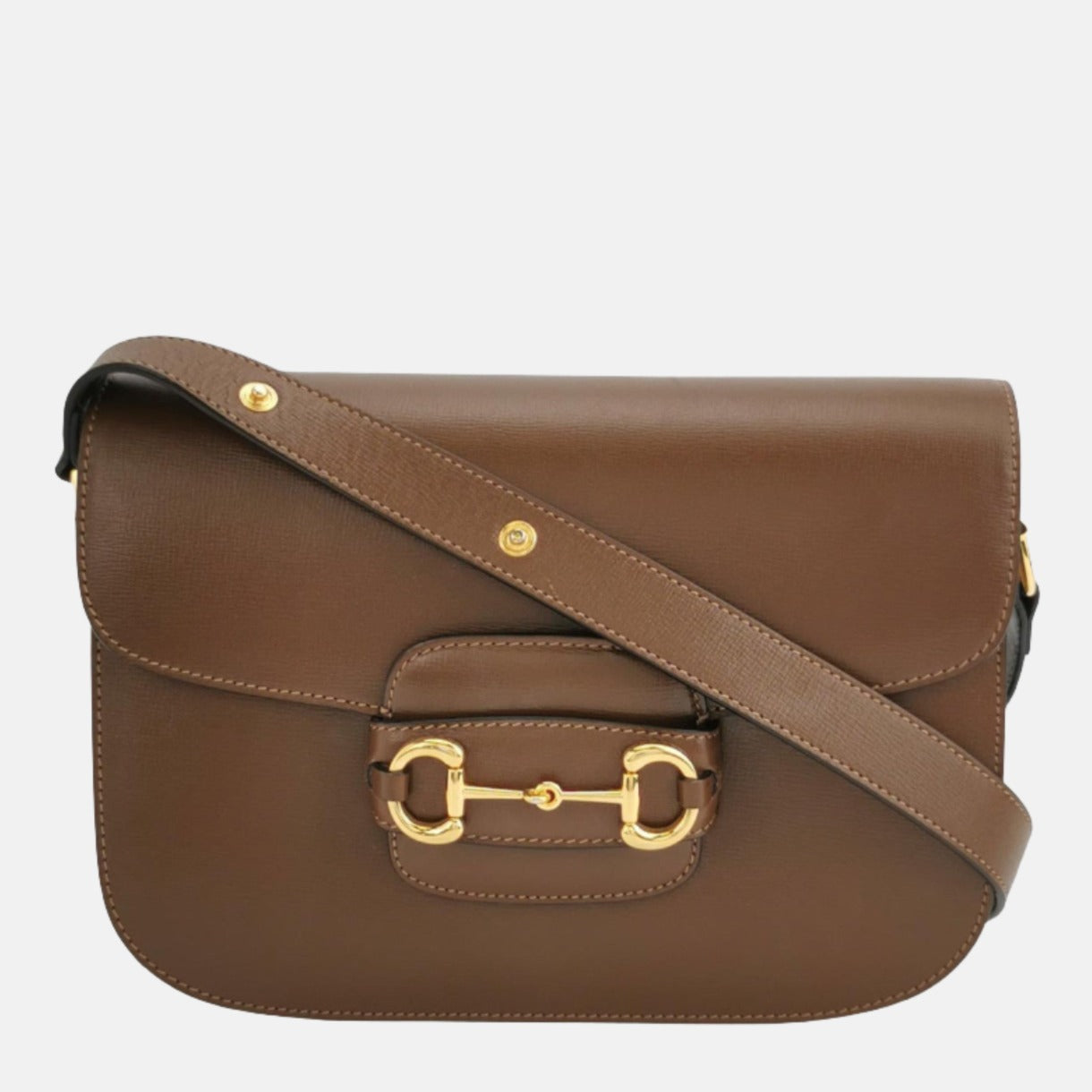 Gucci Horsebit Caramel Leather Brown Small Shoulder Bag Leather 3
