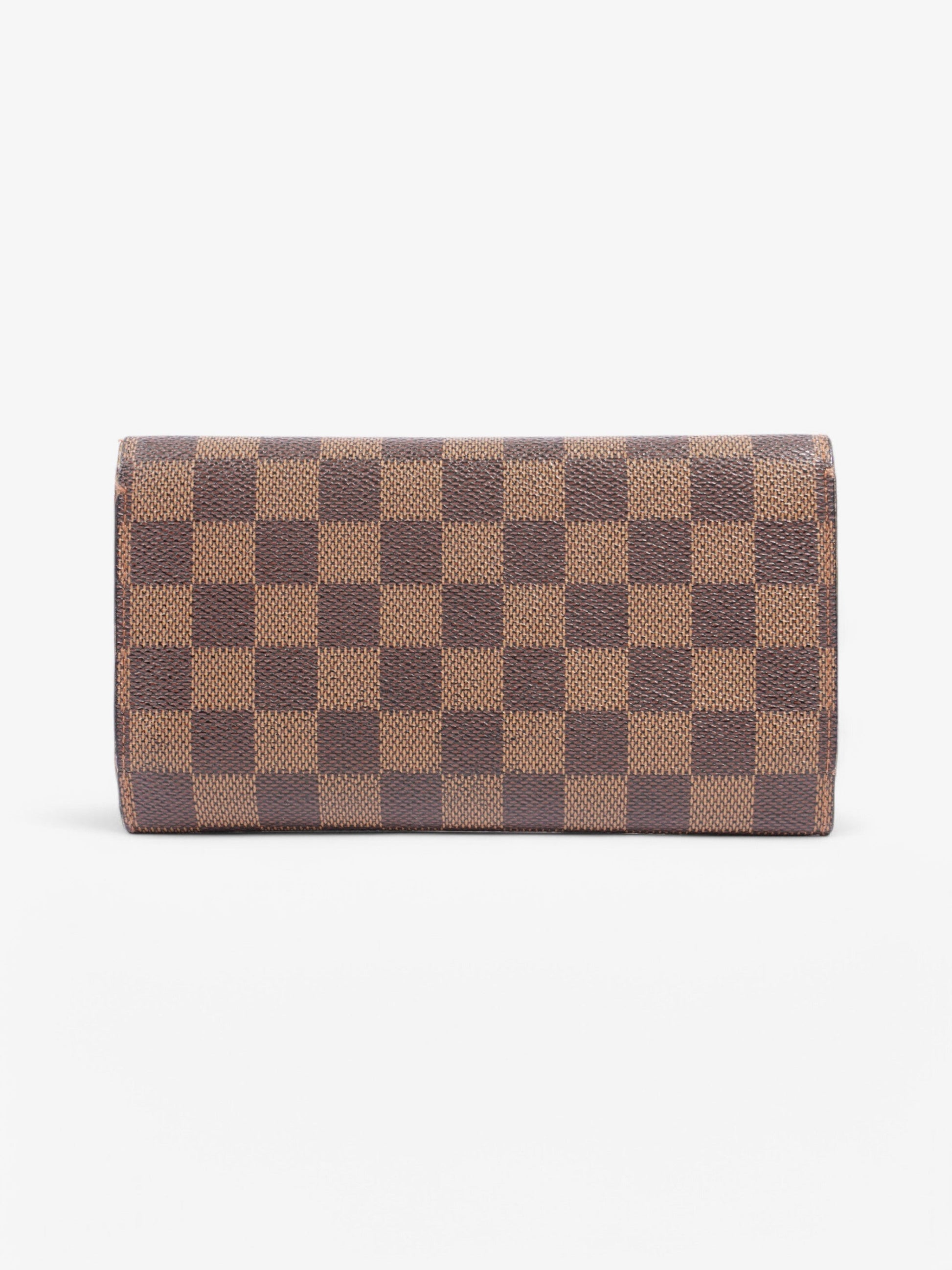 Louis Vuitton Portefeuille International Ebene Coated Canvas Damier Wallet Case