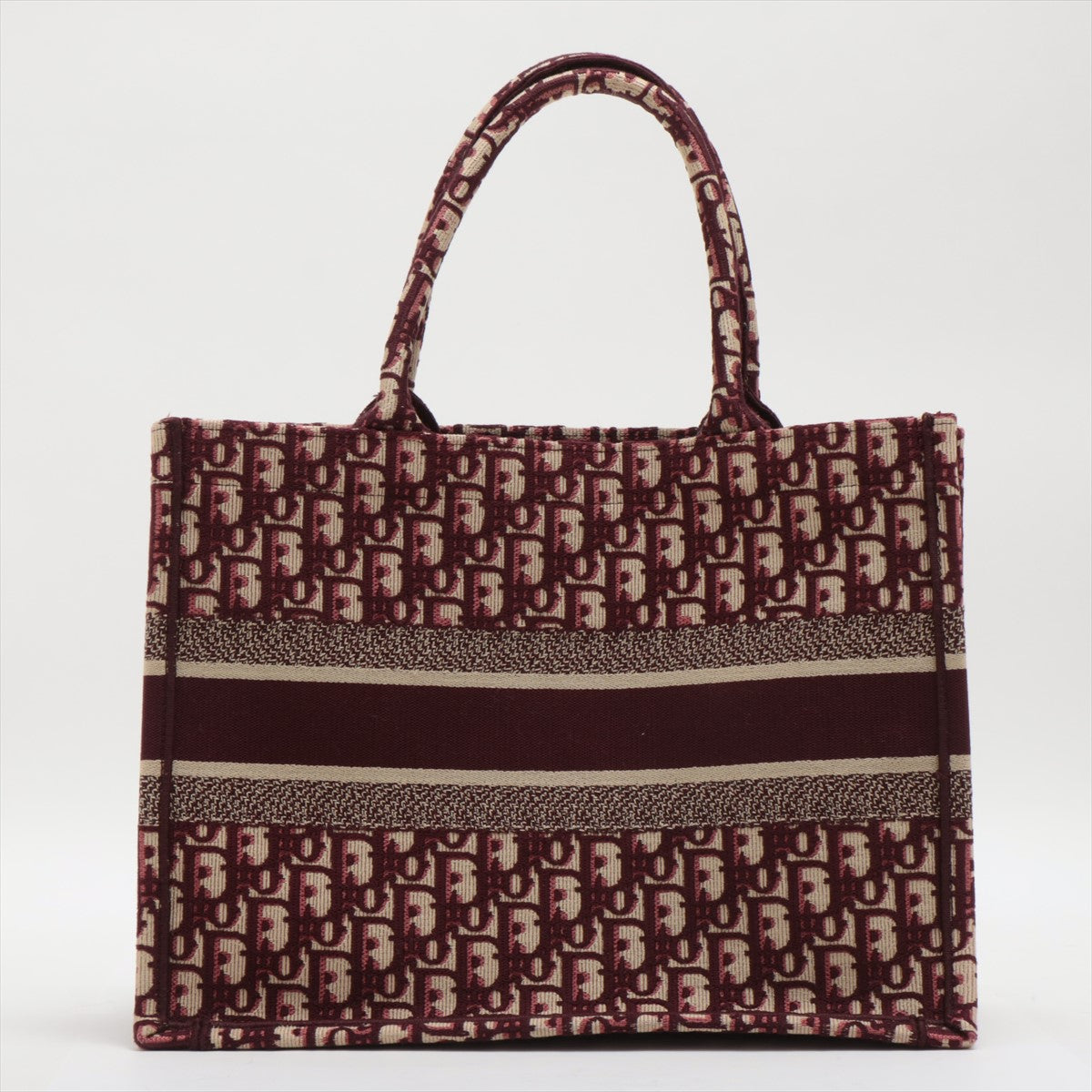 Dior Item Oblique Book Tote Burgandy Medium Tote Bag