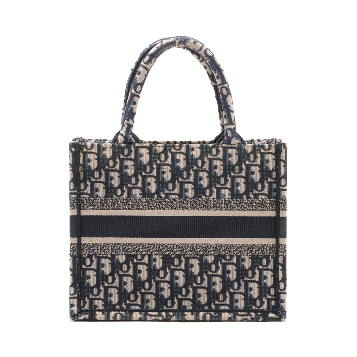 Dior Item Christian Oblique Book Tote Navy Small Tote Bag