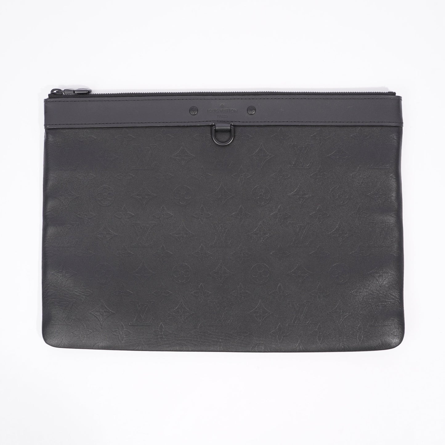 Louis Vuitton Shadow Discovery Black Leather Empreinte Handbag