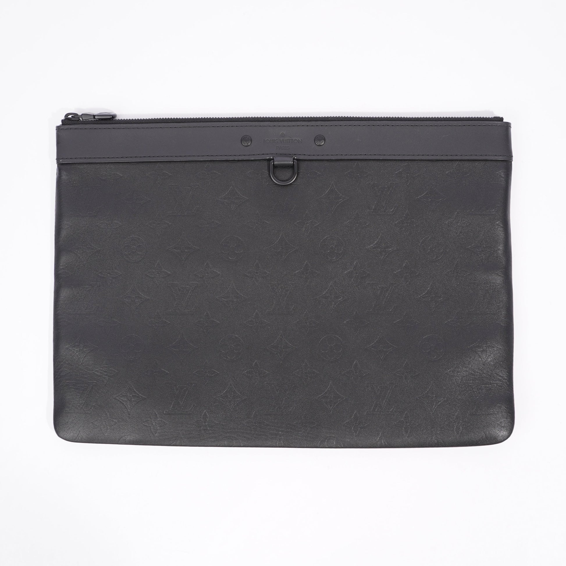 Louis Vuitton Shadow Discovery Black Leather Empreinte Handbag