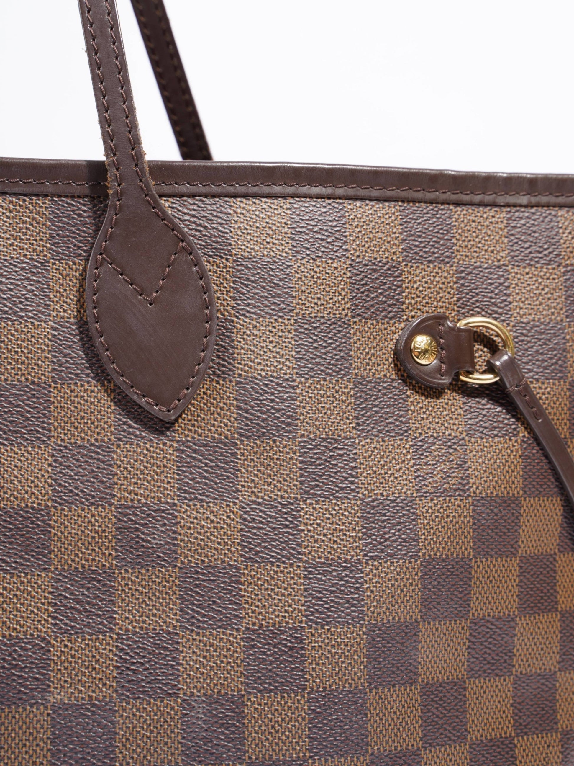 Louis Vuitton Neverfull Ebene Coated MM Damier Canvas Coated Canvas Apparel Mm 9
