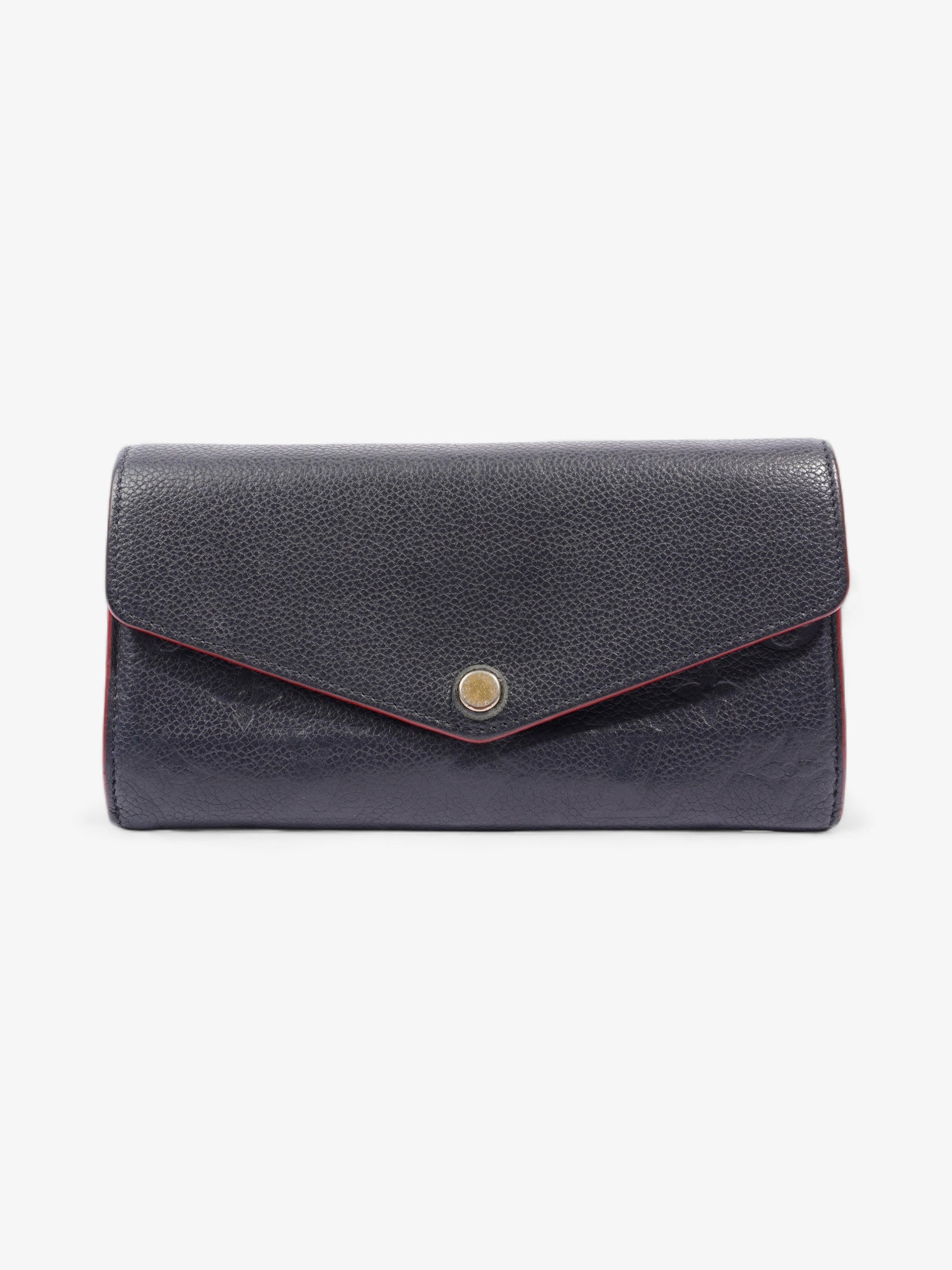 Louis Vuitton Sarah Marine Leather Empreinte Wallet Case