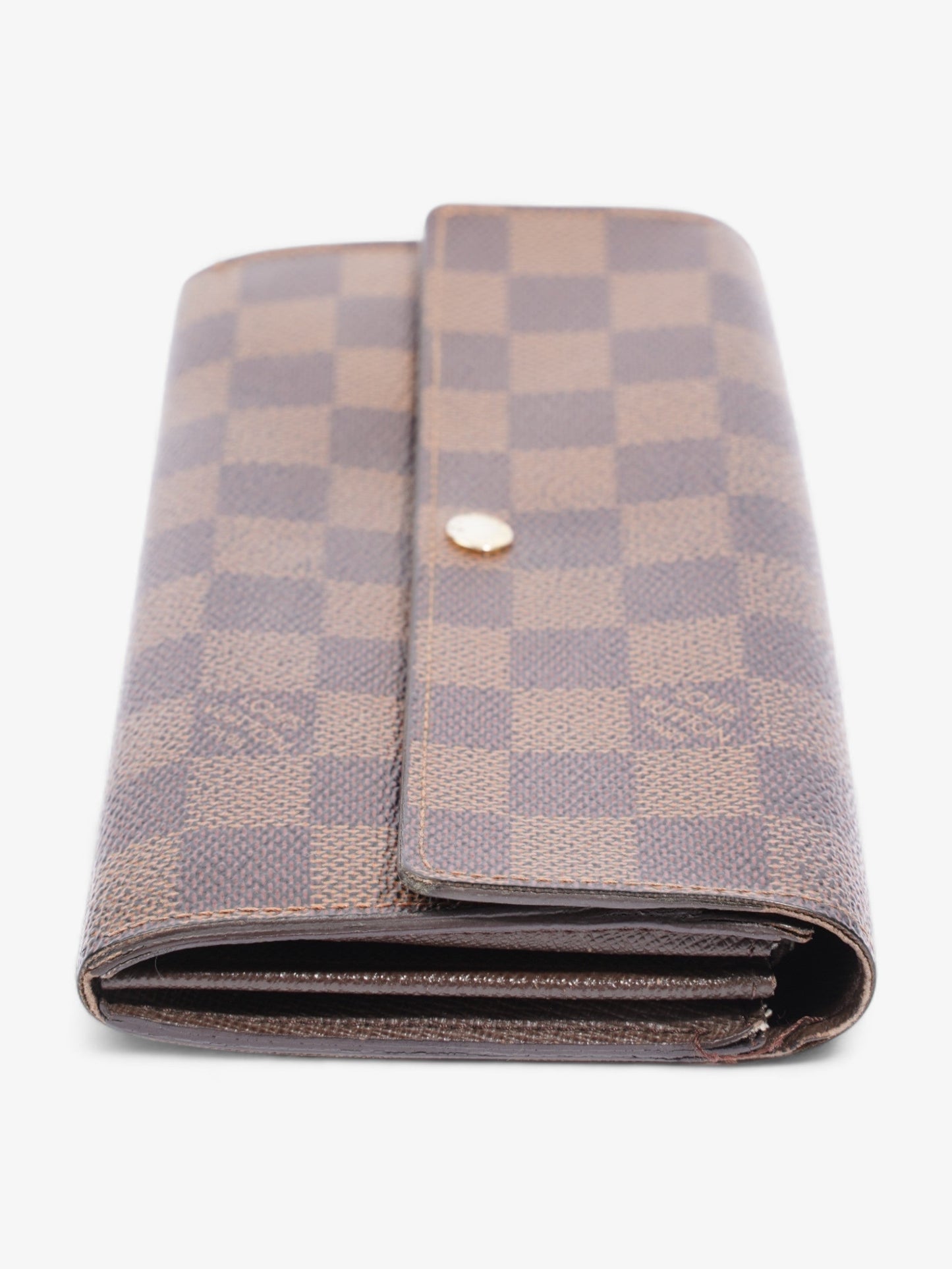 Louis Vuitton Portefeuille Sarah Ebene Coated Canvas Damier Wallet Case