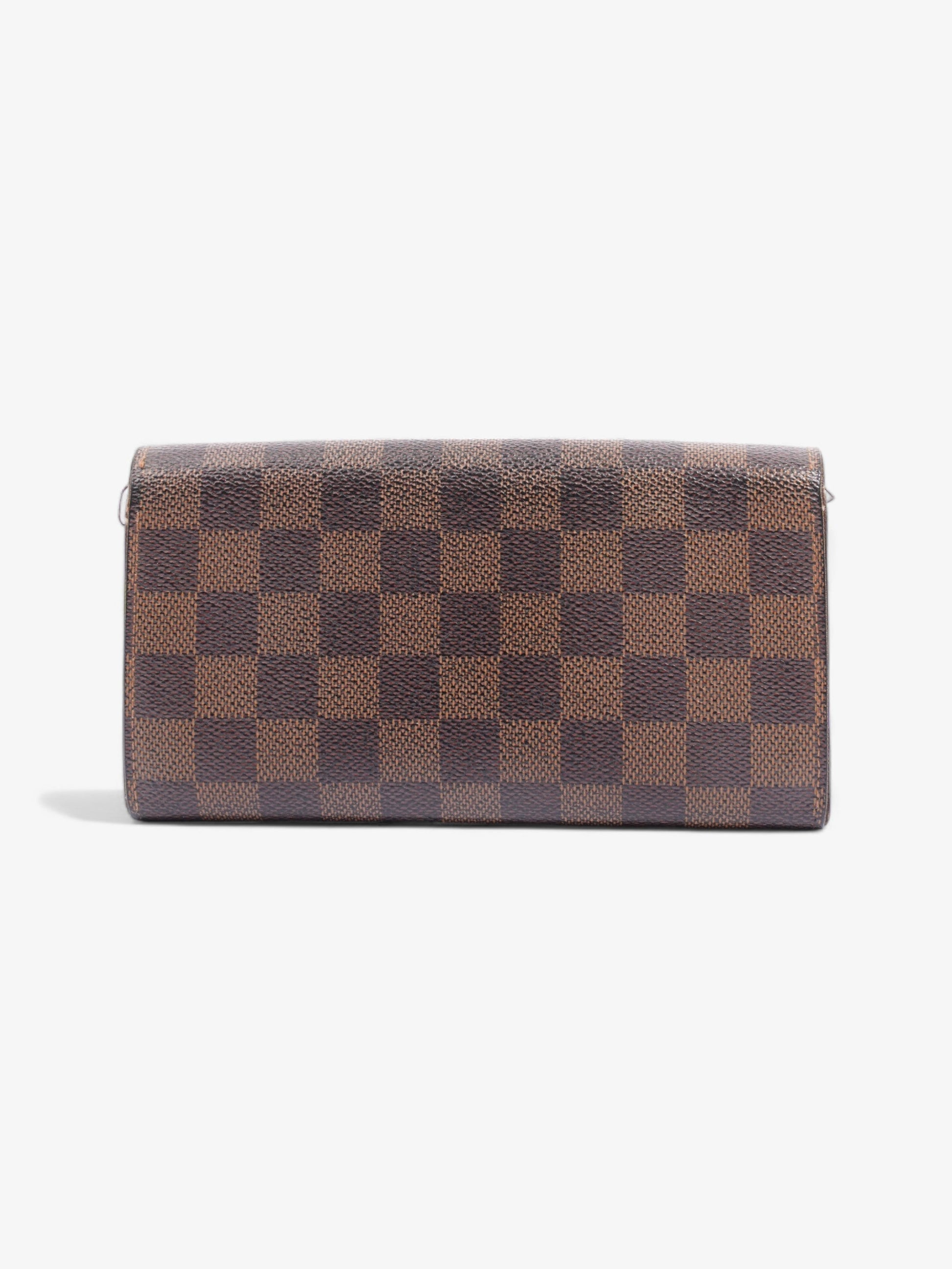 Louis Vuitton Portefeuille Sarah Ebene Coated Canvas Damier Wallet Case