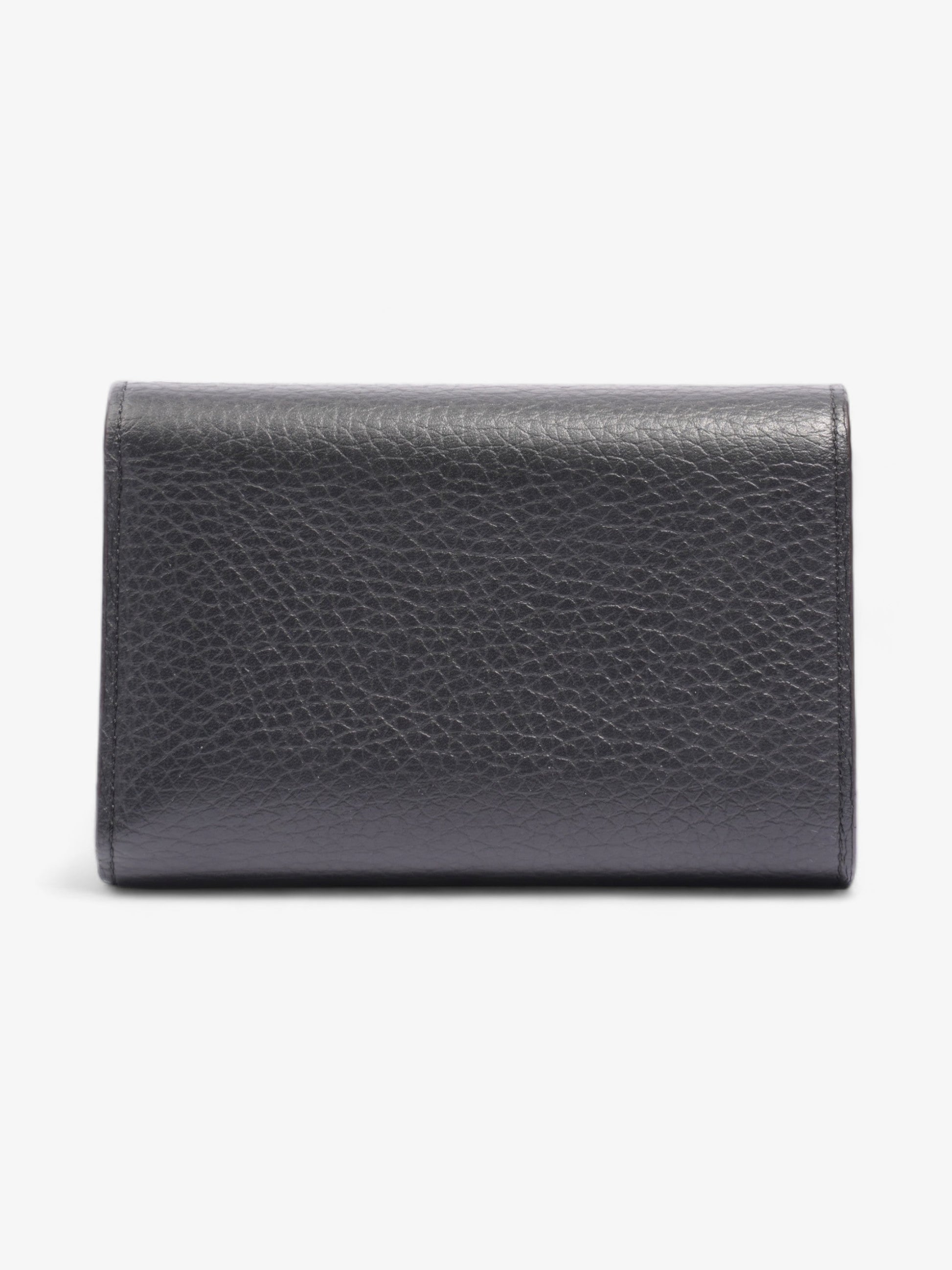 Louis Vuitton Capucine Leather Black Wallet Case