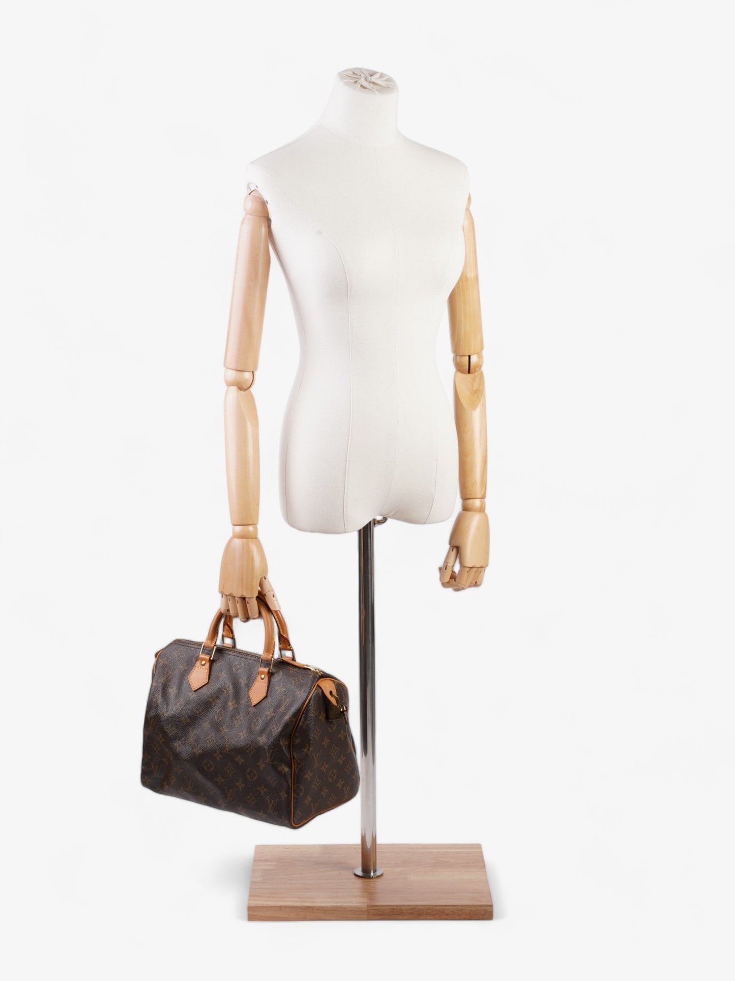 Louis Vuitton Speedy Coated 30 Monogram Canvas Coated Canvas Apparel Canvas 34