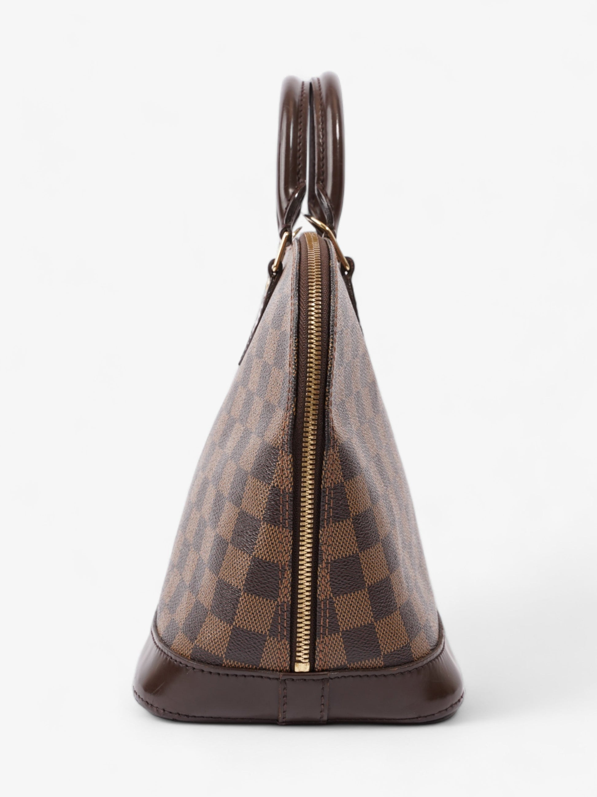 Louis Vuitton Alma Ebene Coated PM Damier Canvas Coated Canvas Apparel Canvas Pm