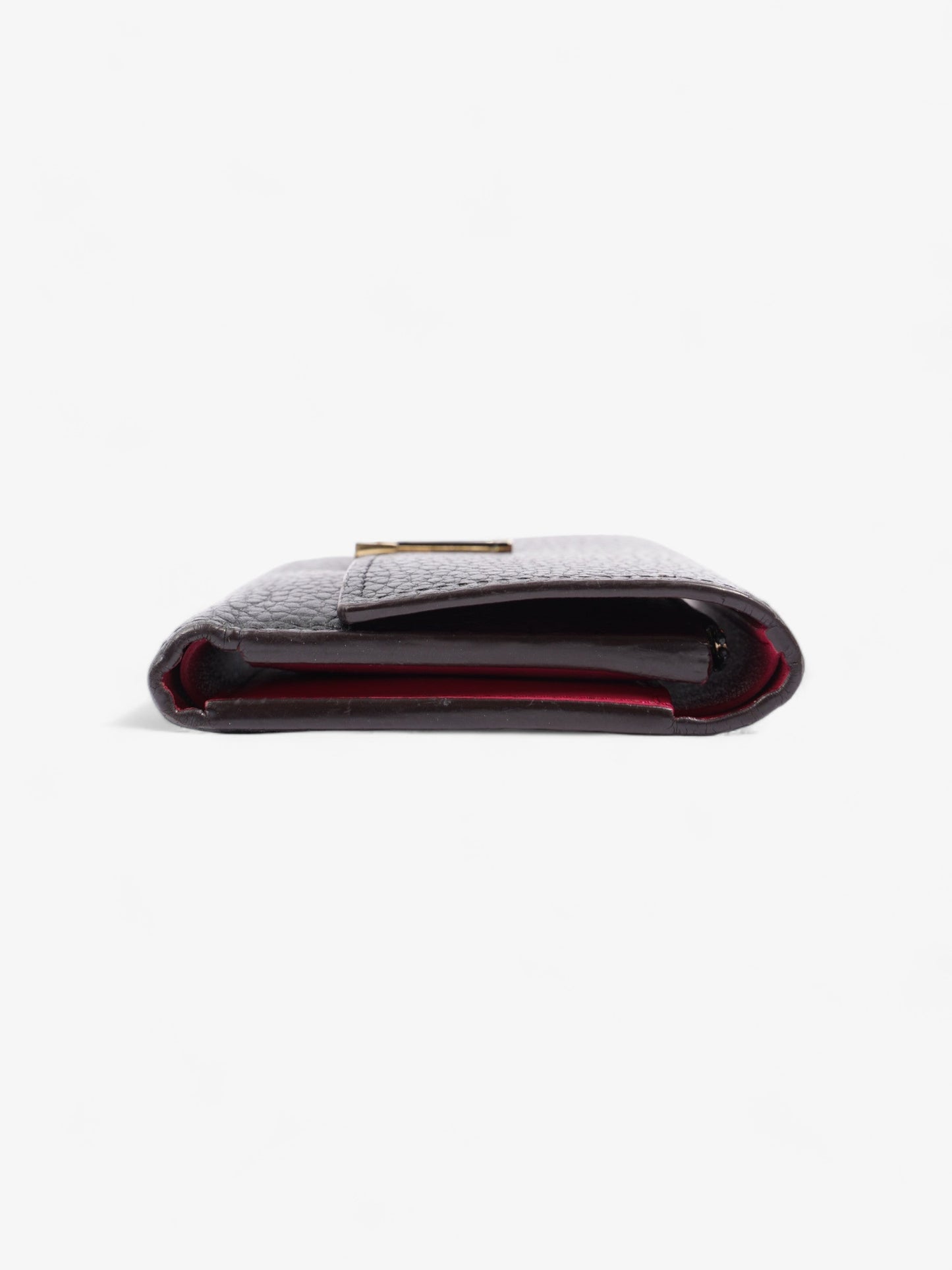 Louis Vuitton Capucines Compact Leather Black Wallet Case