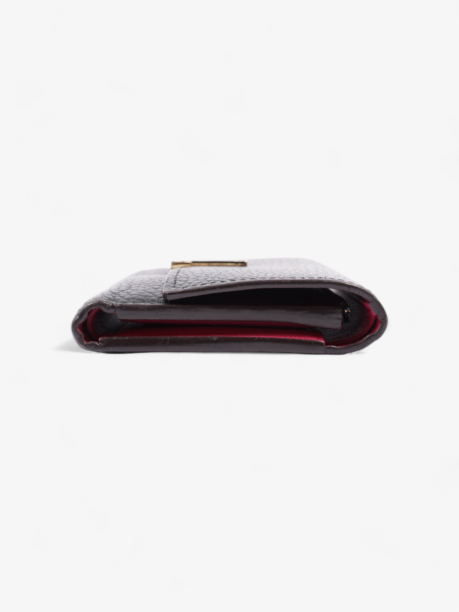 Louis Vuitton Capucines Compact Leather Black Wallet Case