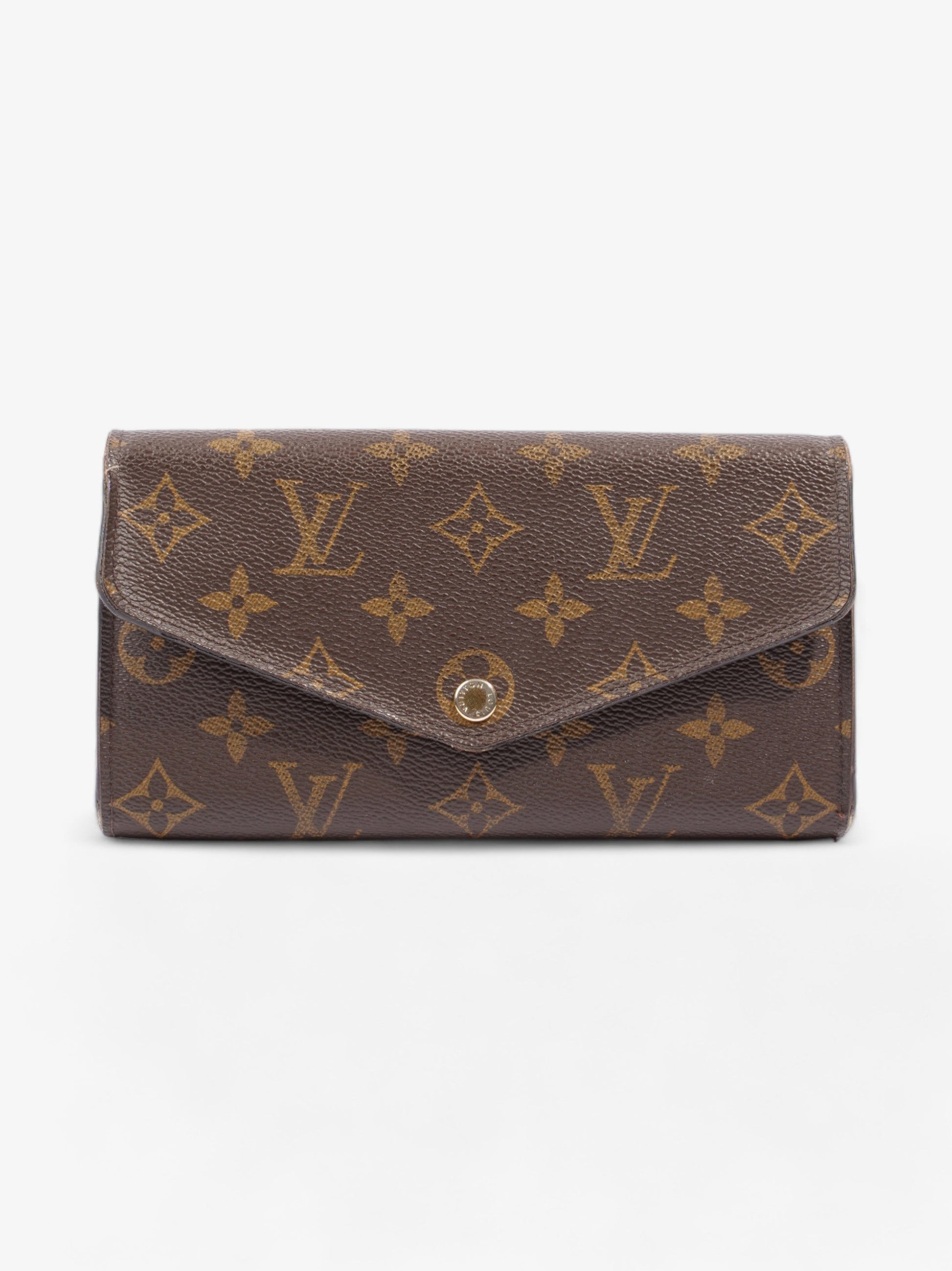 Louis Vuitton Sarah Coated Monogram Canvas Coated Canvas Wallet Case Coated Canvas