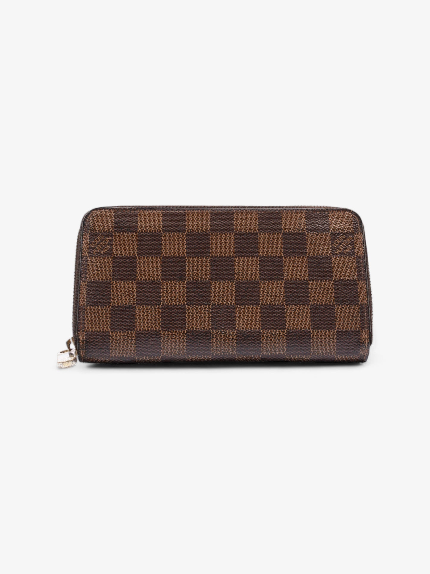 Louis Vuitton Zippy Ebene Coated Damier Canvas Coated Canvas Wallet Case Coated Canvas
