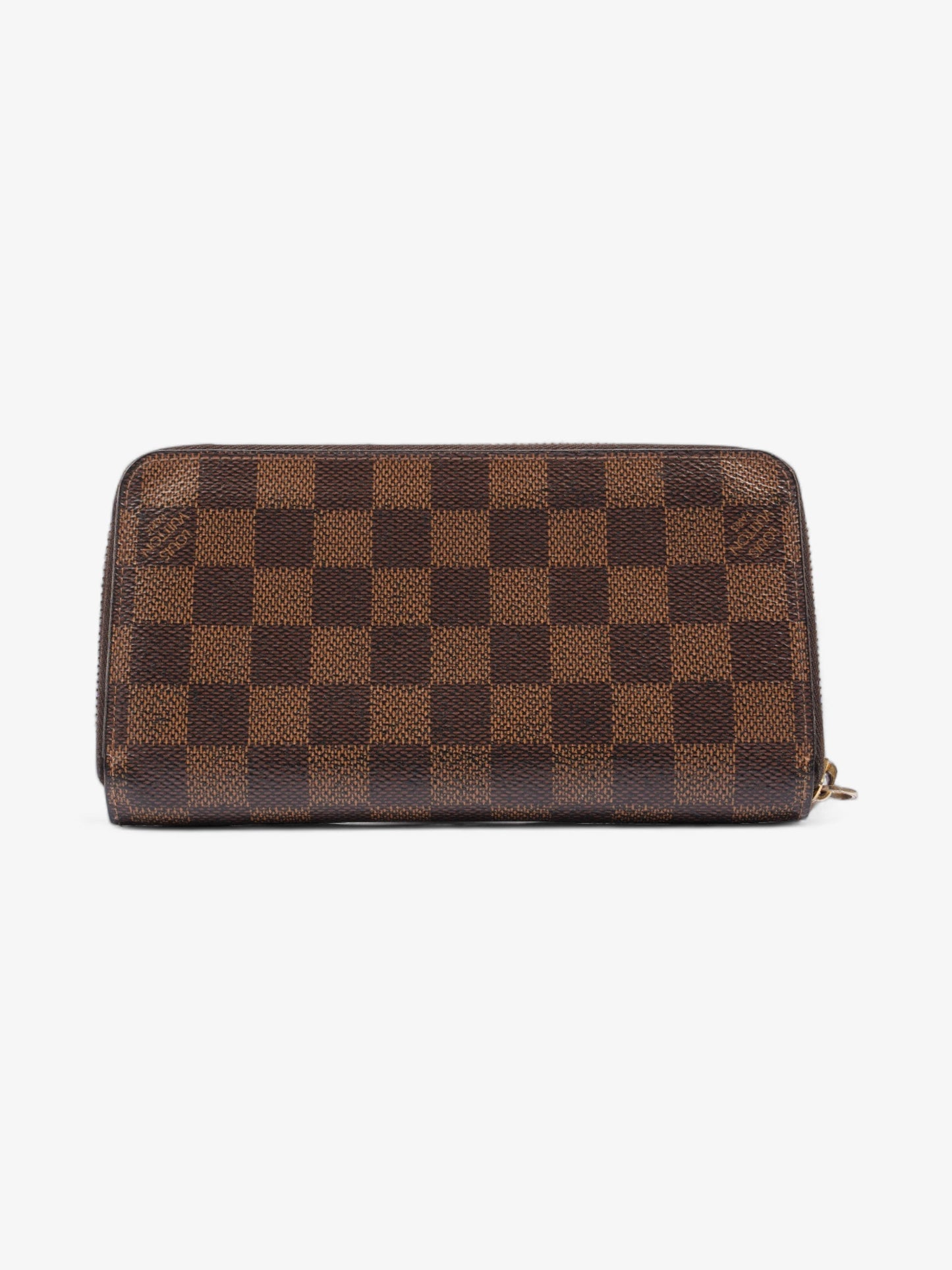 Louis Vuitton Zippy Ebene Coated Damier Canvas Coated Canvas Wallet Case Coated Canvas