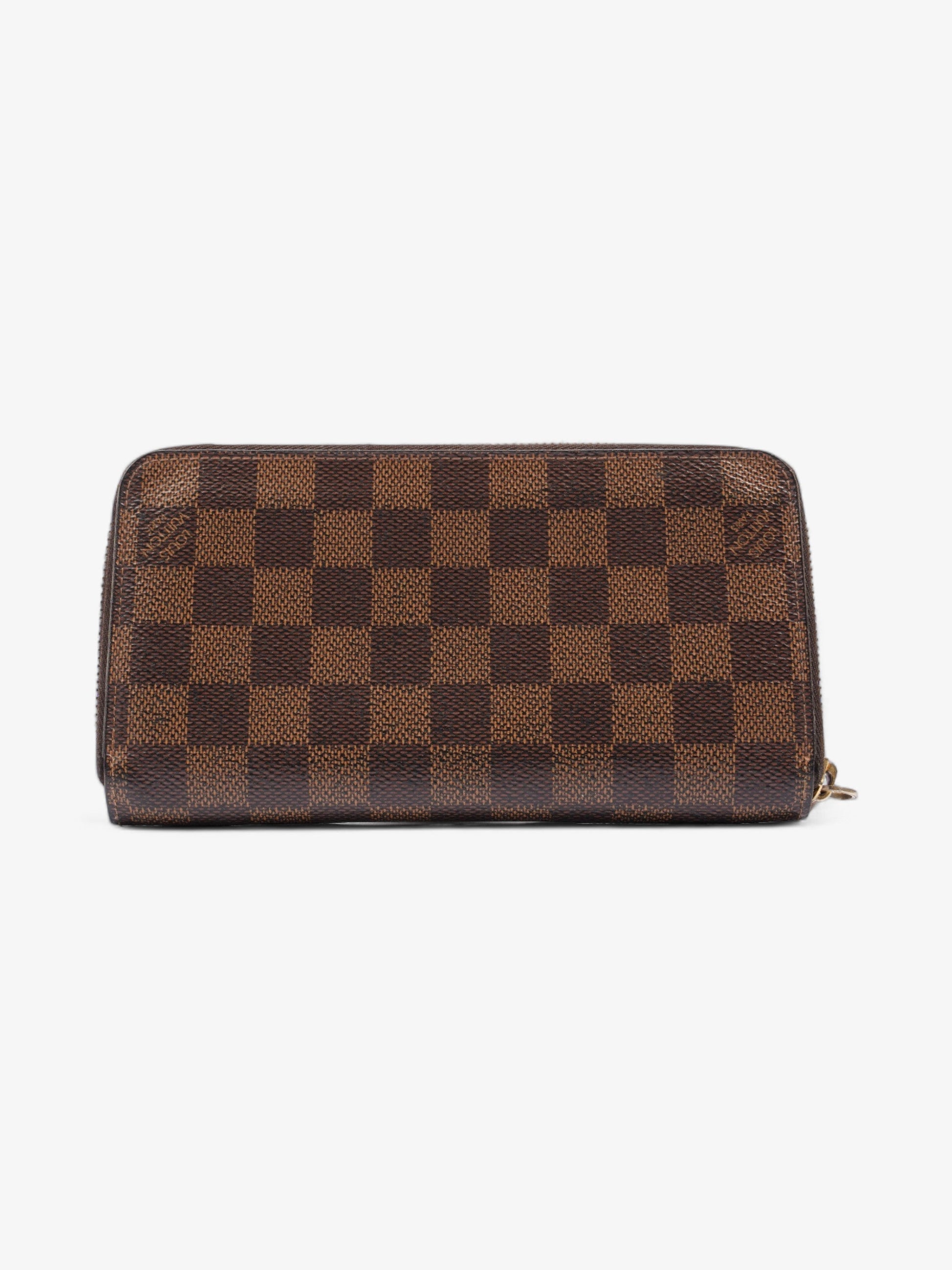 Louis Vuitton Zippy Ebene Coated Damier Canvas Coated Canvas Wallet Case Coated Canvas