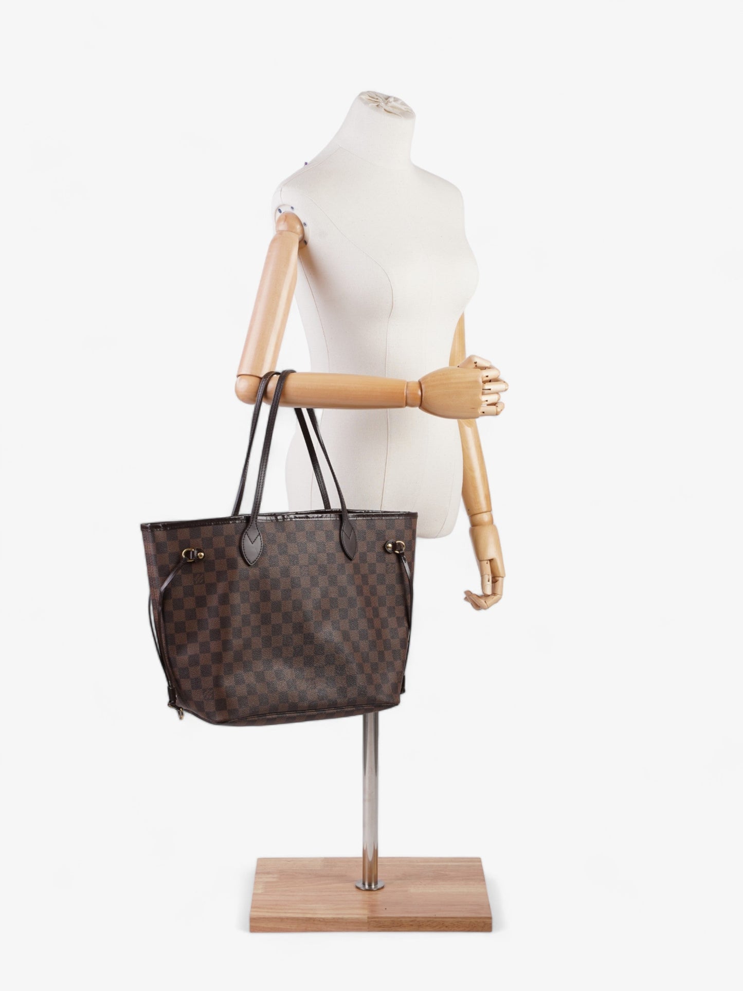 Louis Vuitton Neverfull Ebene Coated MM Damier Canvas Coated Canvas Apparel Mm 4