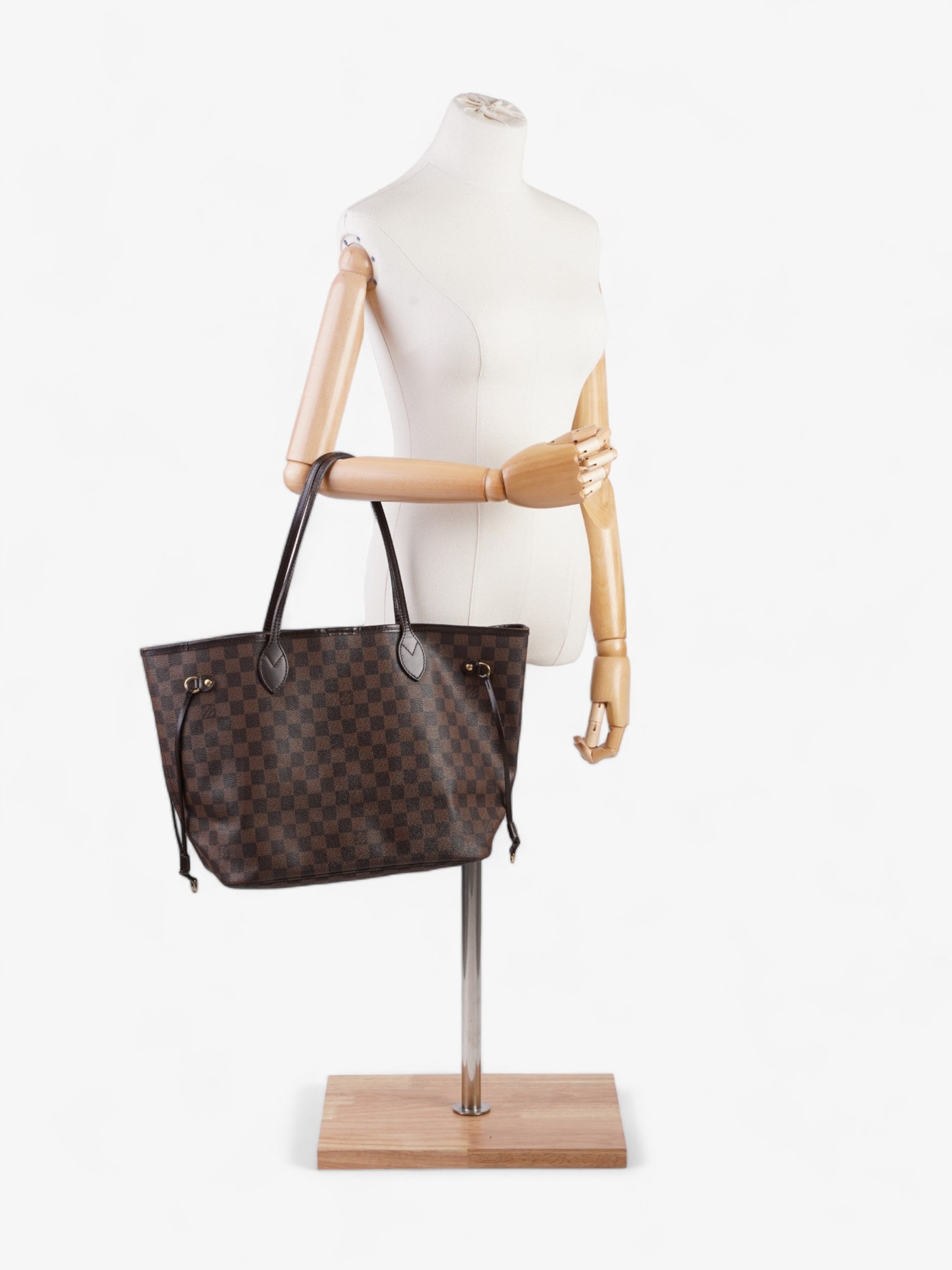 Louis Vuitton Neverfull Ebene Coated MM Damier Canvas Coated Canvas Apparel Mm 1