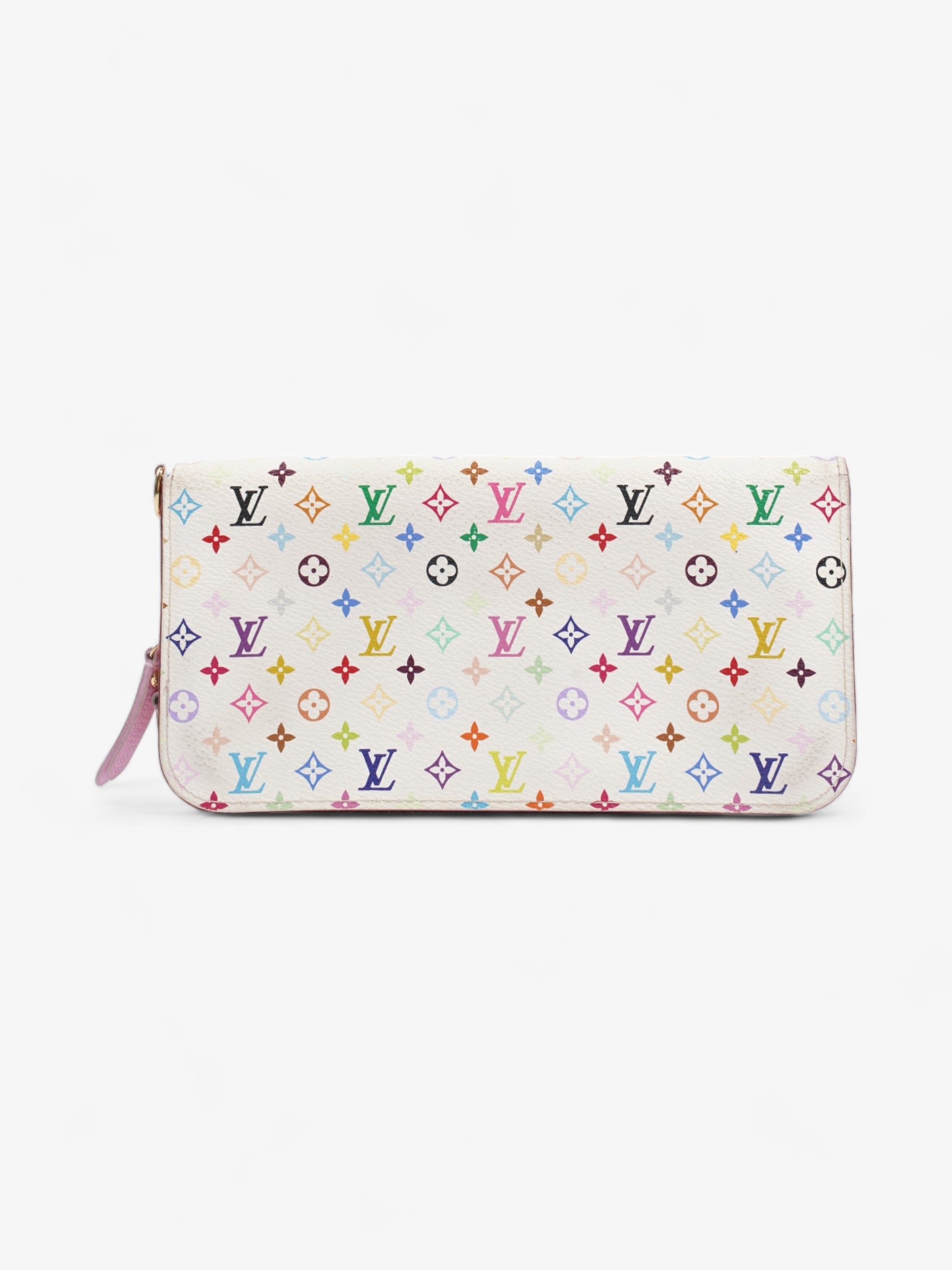 Louis Vuitton Double Zip Multicoloured Coated Monogram Canvas Coated Canvas Wallet Case