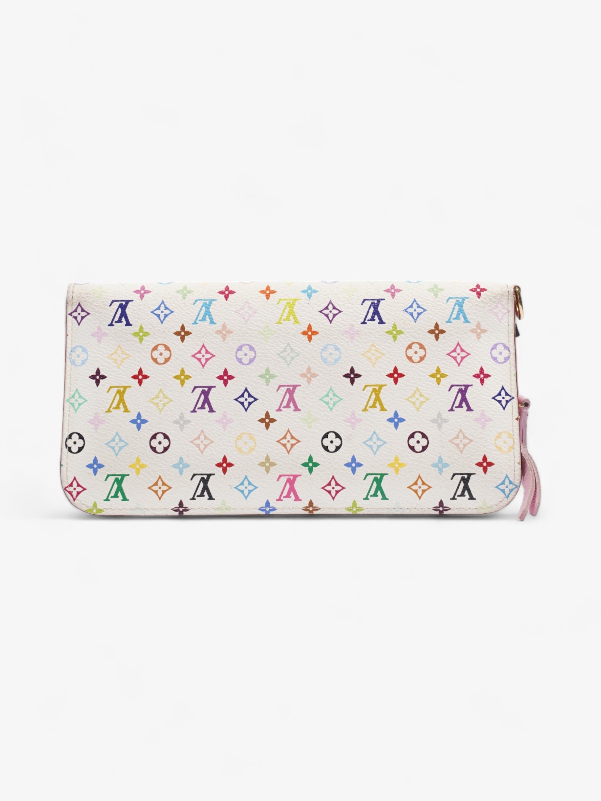 Louis Vuitton Double Zip Multicoloured Coated Monogram Canvas Coated Canvas Wallet Case
