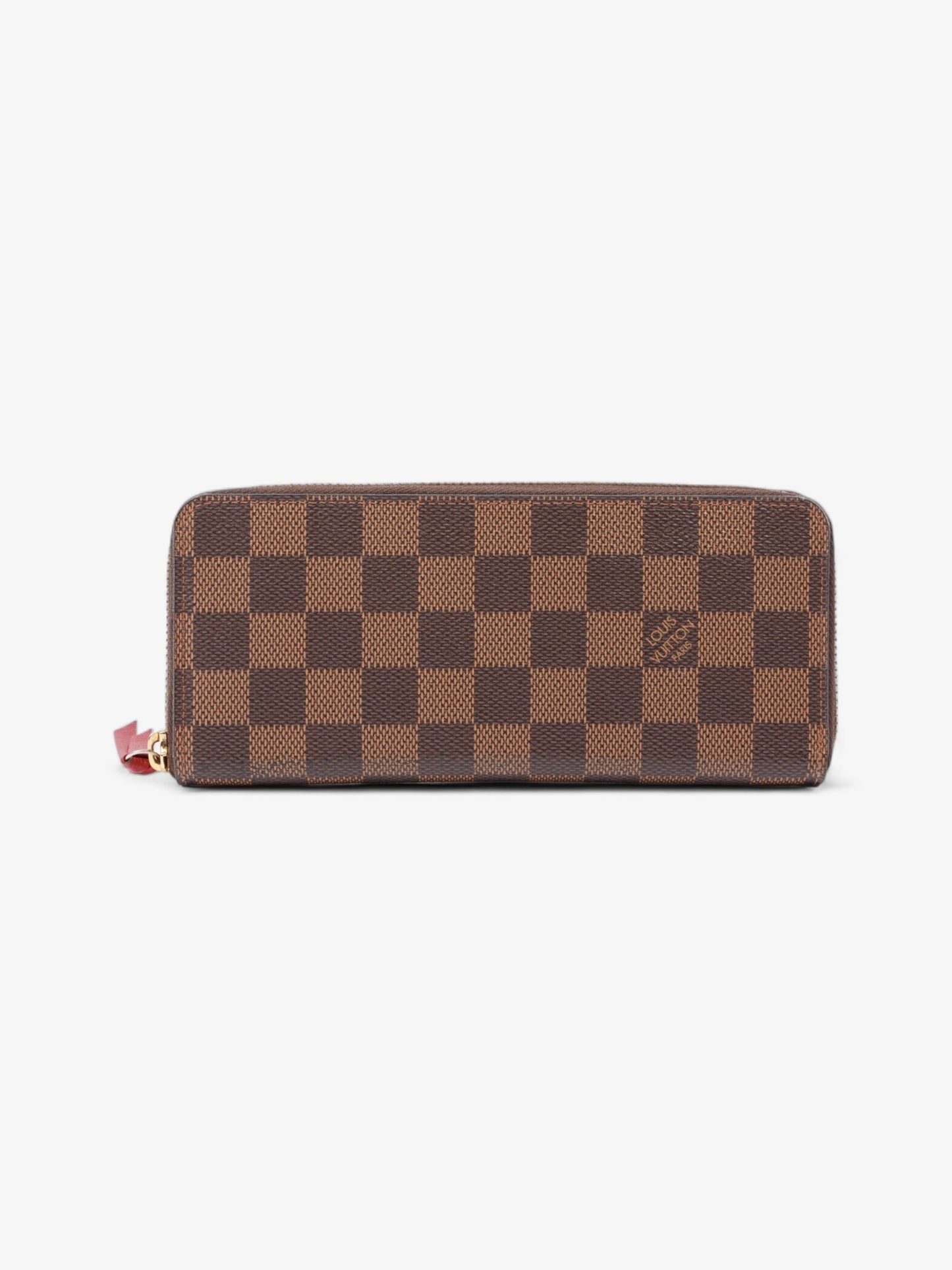 Louis Vuitton Clemence Coated Monogram Canvas Coated Canvas Red Wallet Case