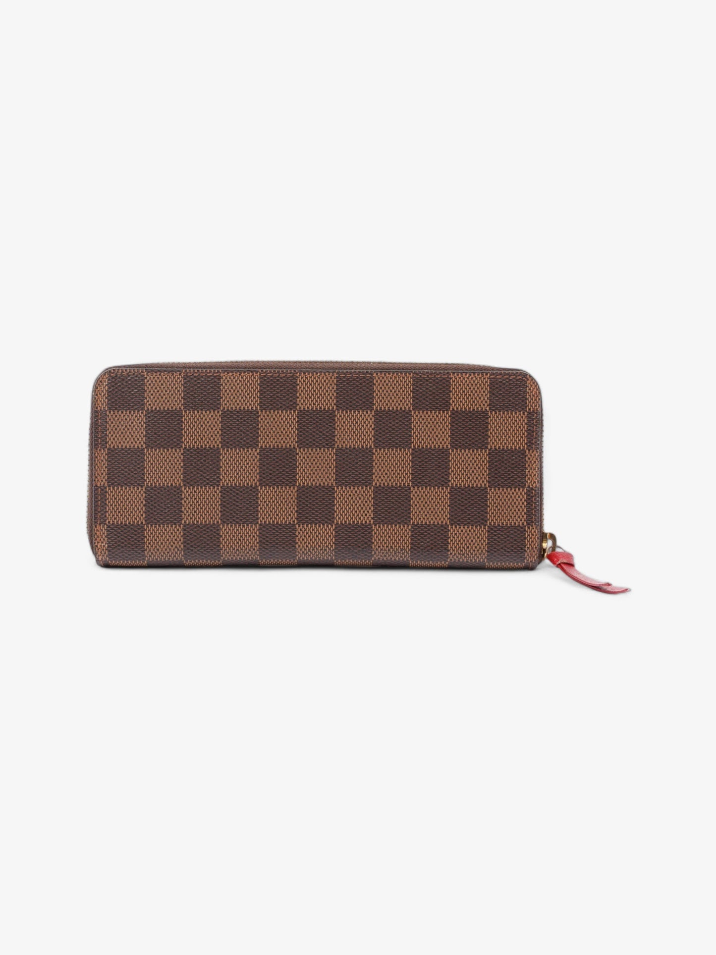 Louis Vuitton Clemence Coated Monogram Canvas Coated Canvas Red Wallet Case