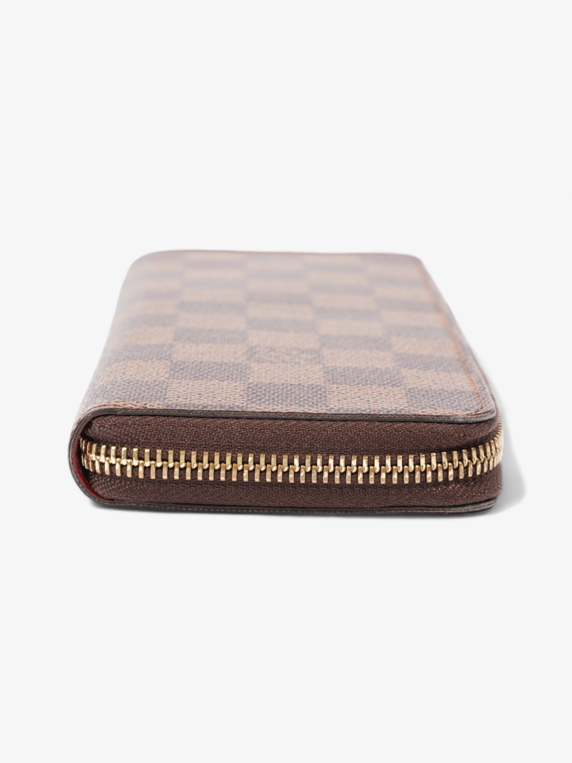 Louis Vuitton Clemence Coated Monogram Canvas Coated Canvas Red Wallet Case