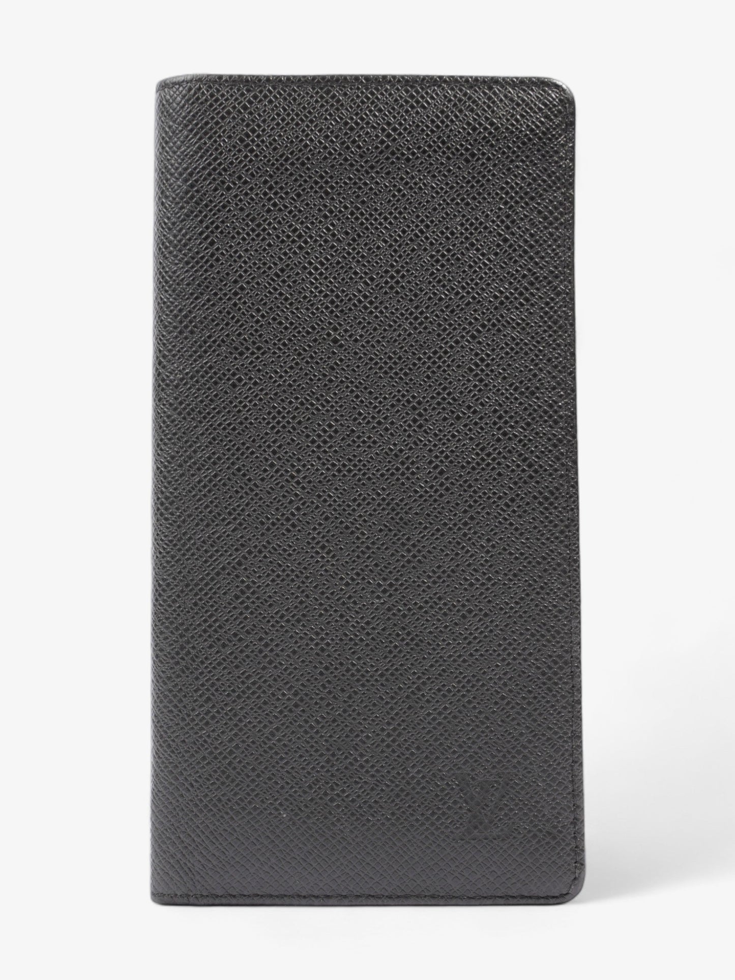 Louis Vuitton Long Bifold Leather Black Wallet Case