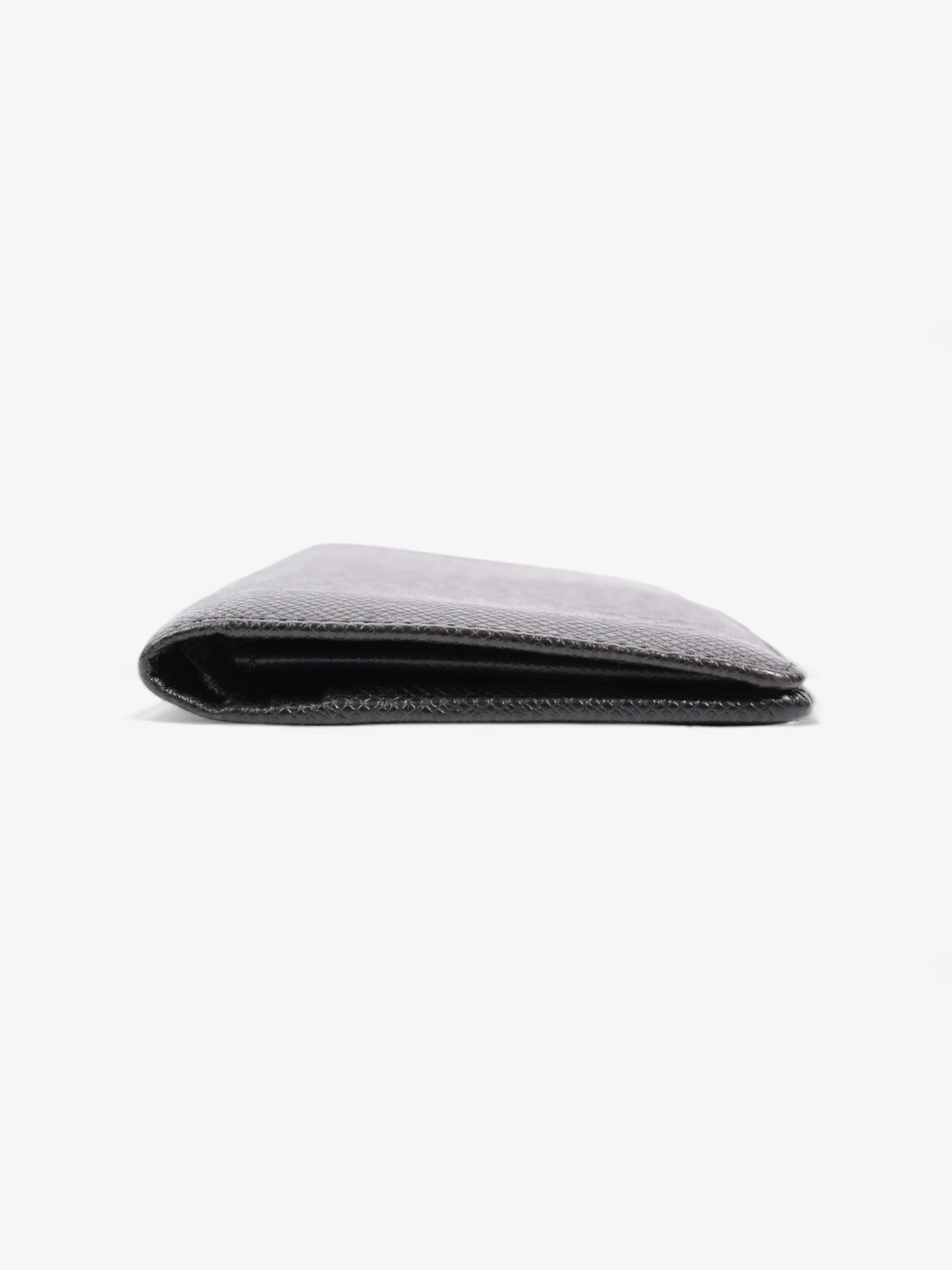 Louis Vuitton Long Bifold Leather Black Wallet Case