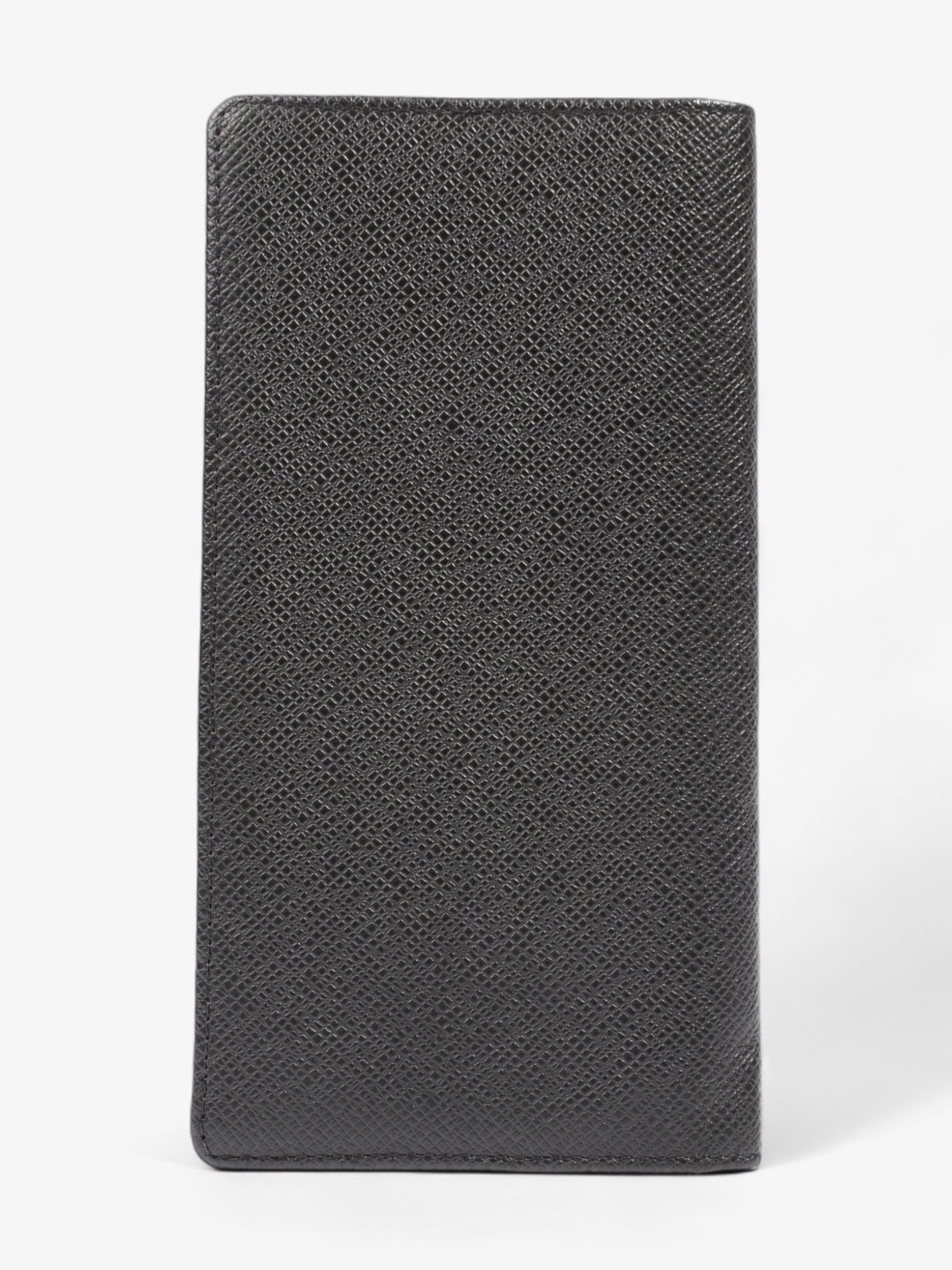 Louis Vuitton Long Bifold Leather Black Wallet Case