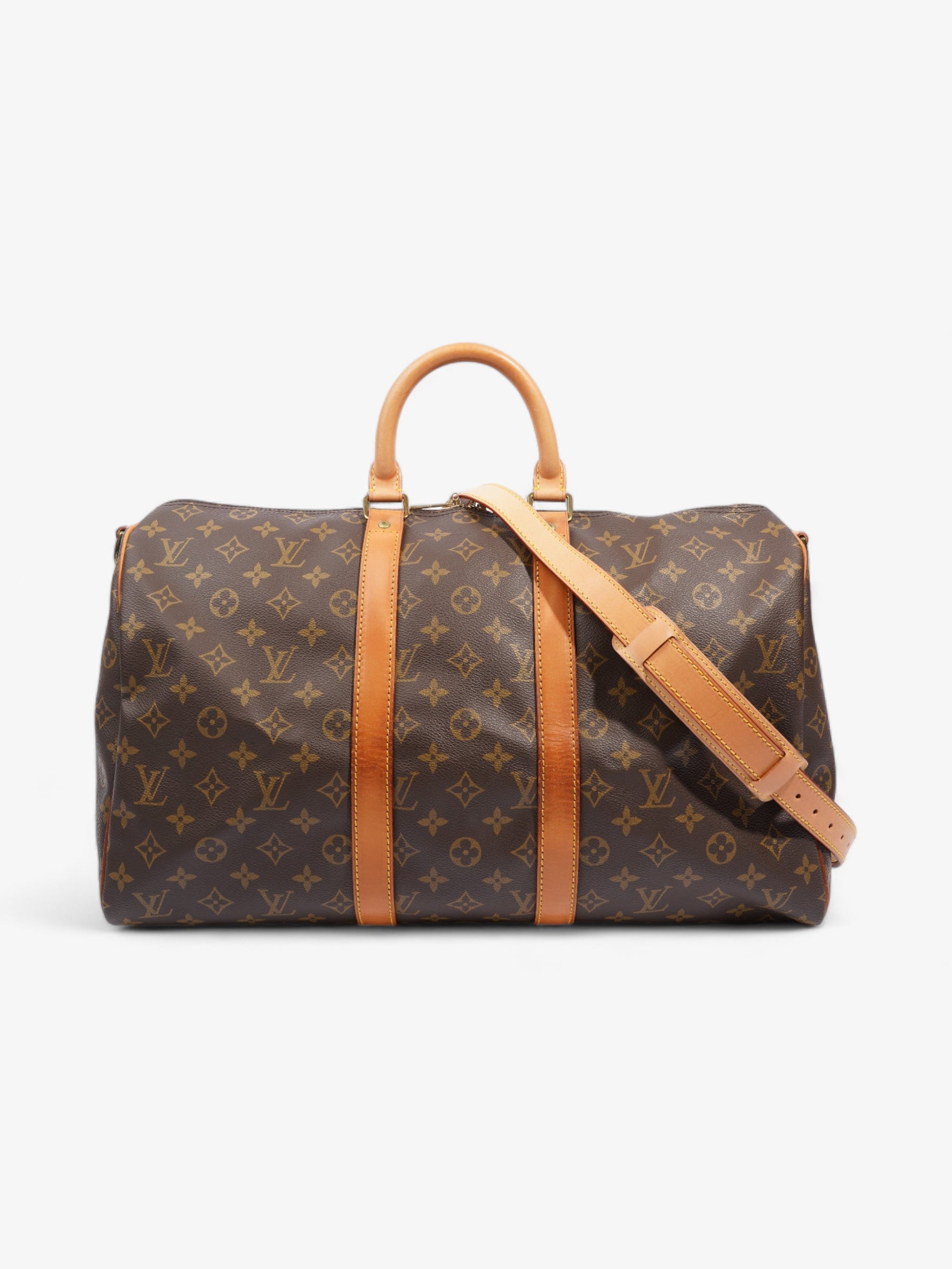 Louis Vuitton Keepall Bandouliere Coated 45 Monogram Canvas Coated Canvas Apparel Canvas 45