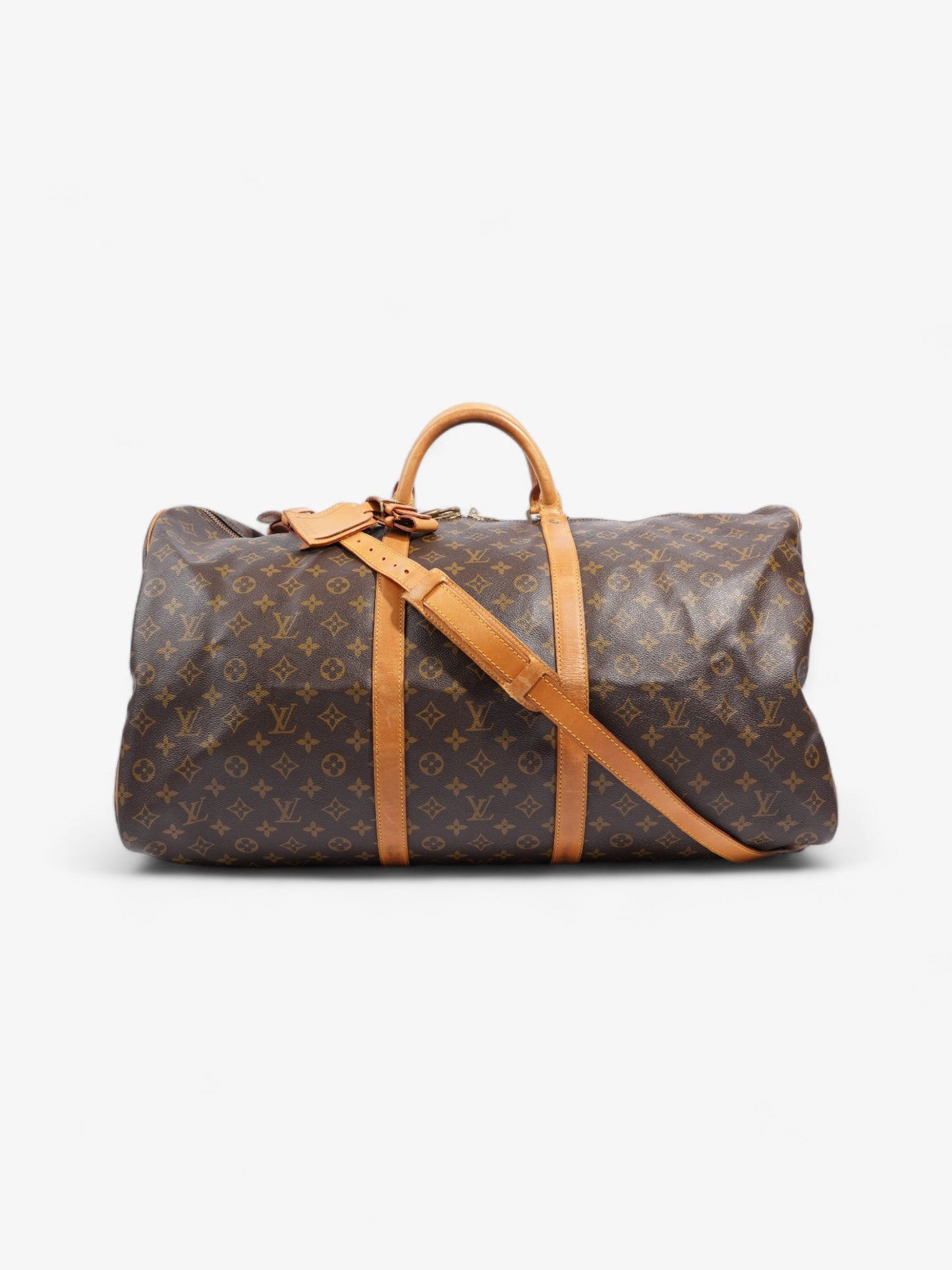 Louis Vuitton Keepall Bandouliere Coated 60 Monogram Canvas Coated Canvas Apparel Canvas 60