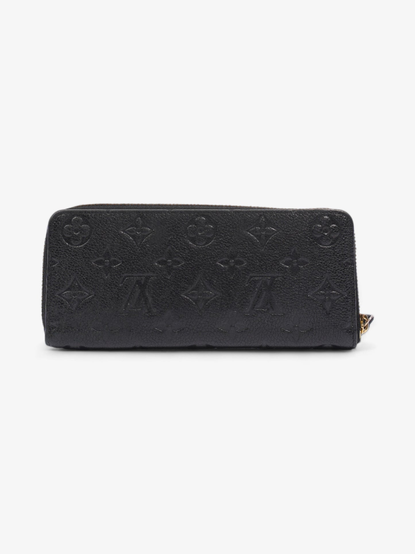 Louis Vuitton Clémence Leather Black Wallet Case