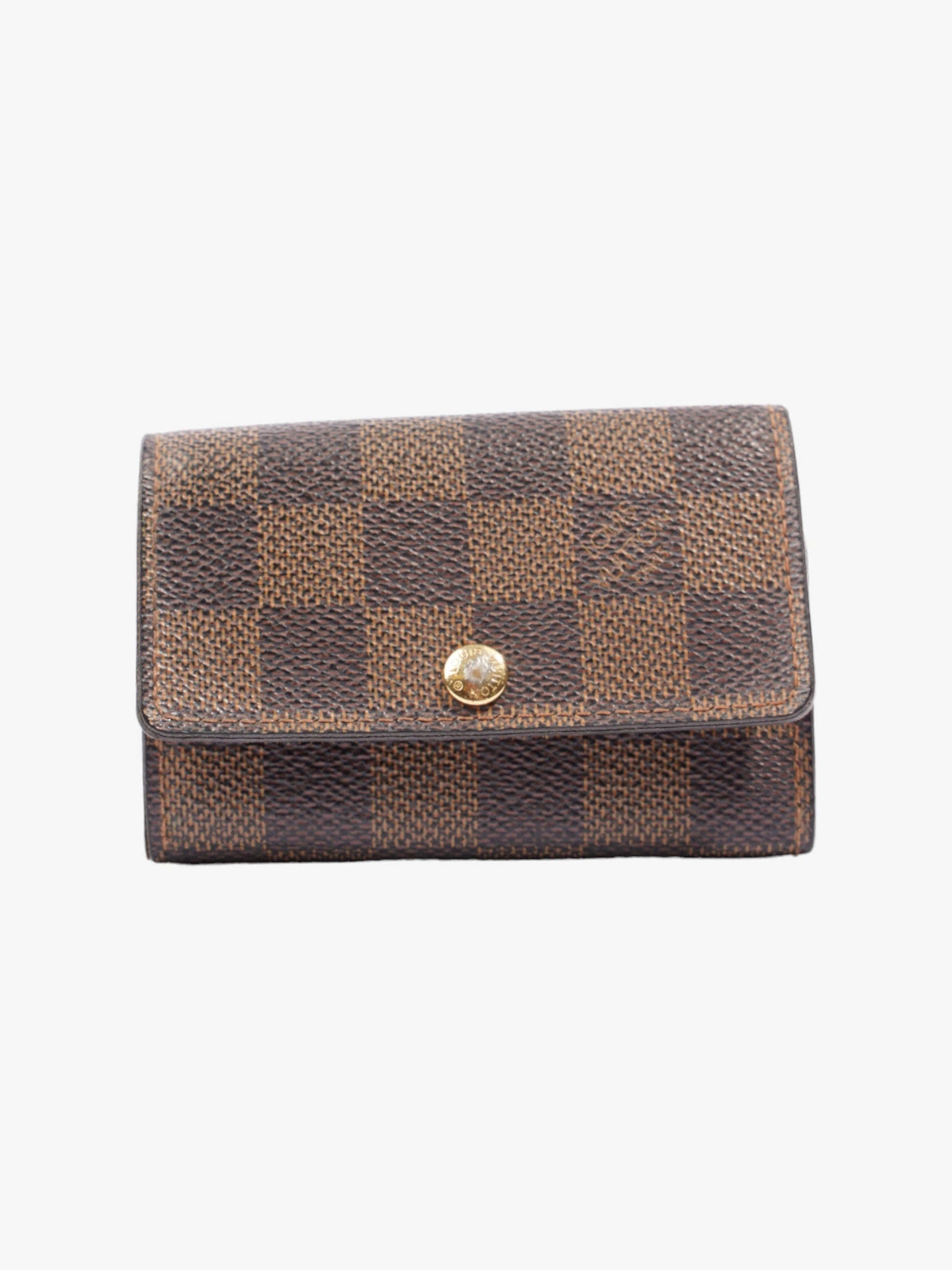 Louis Vuitton 6 Holder Ebene Coated Damier Canvas Coated Canvas Apparel