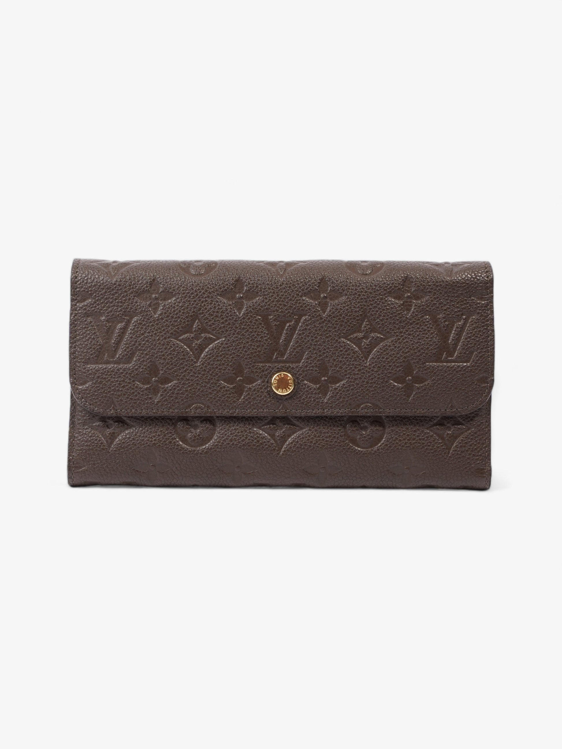 Louis Vuitton Virtuose Terre Brown Leather Empreinte Wallet Case
