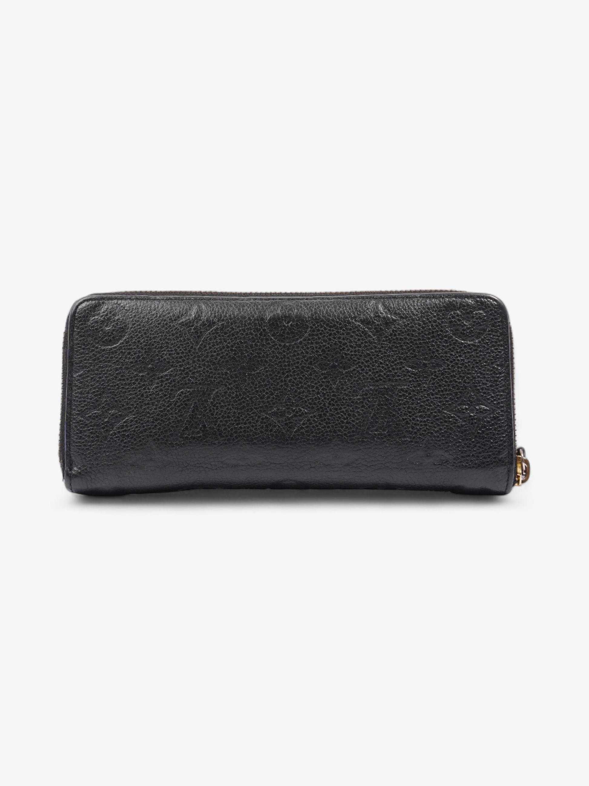 Louis Vuitton Clemence Empreinte Leather Black Wallet Case