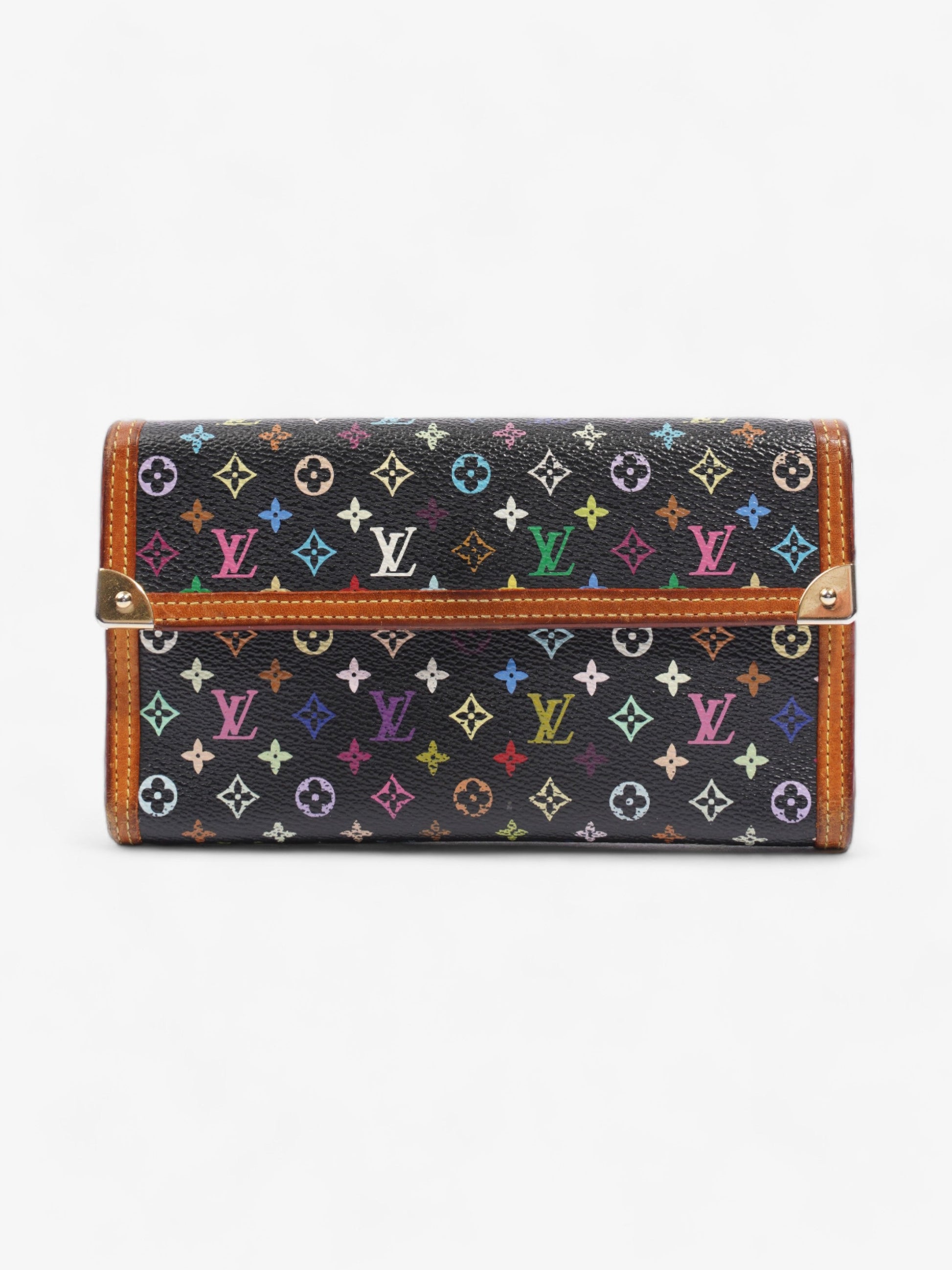Louis Vuitton International Long Multicoloured Coated Monogram Canvas Coated Canvas Brown Wallet Case